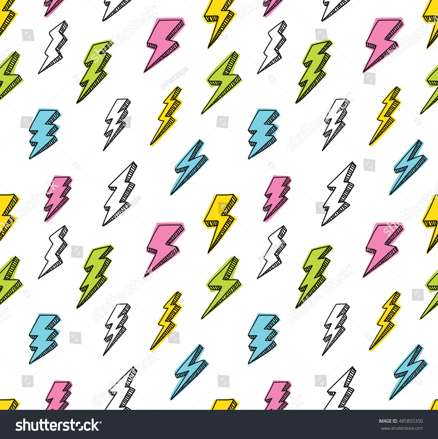 Abstract Thunder Background Stock Vector (Royalty Free) 485855350