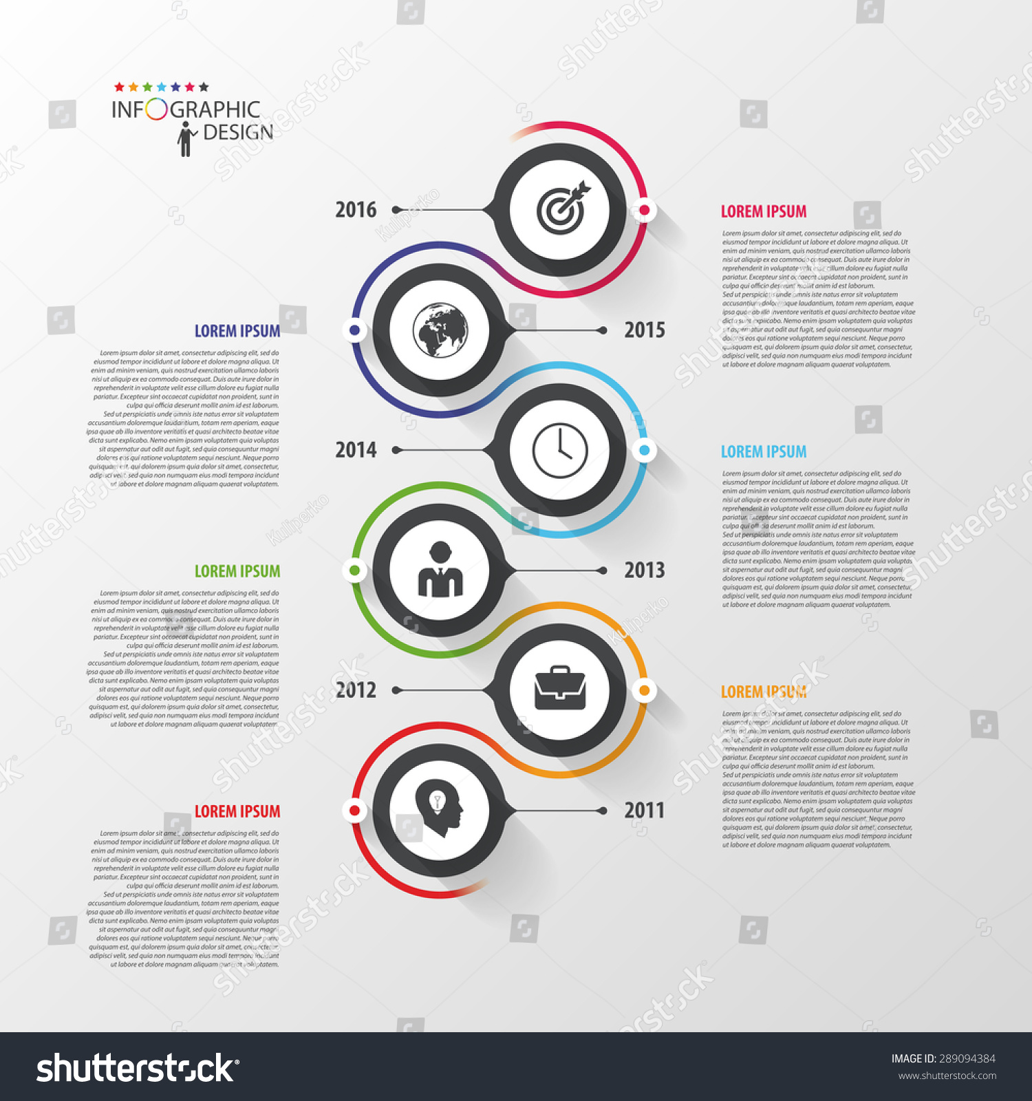 Abstract Timeline Infographic Template. Vector Illustration ...