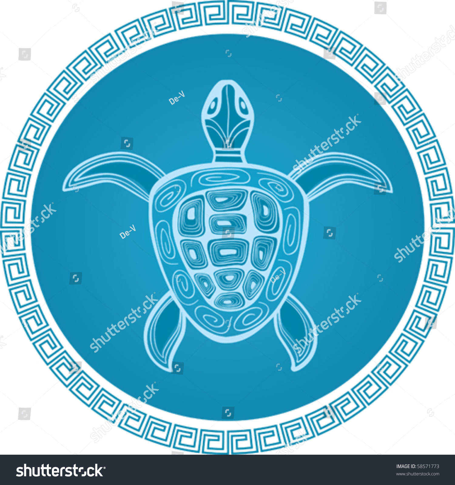 Abstract Turtle Vector Symbol - 58571773 : Shutterstock