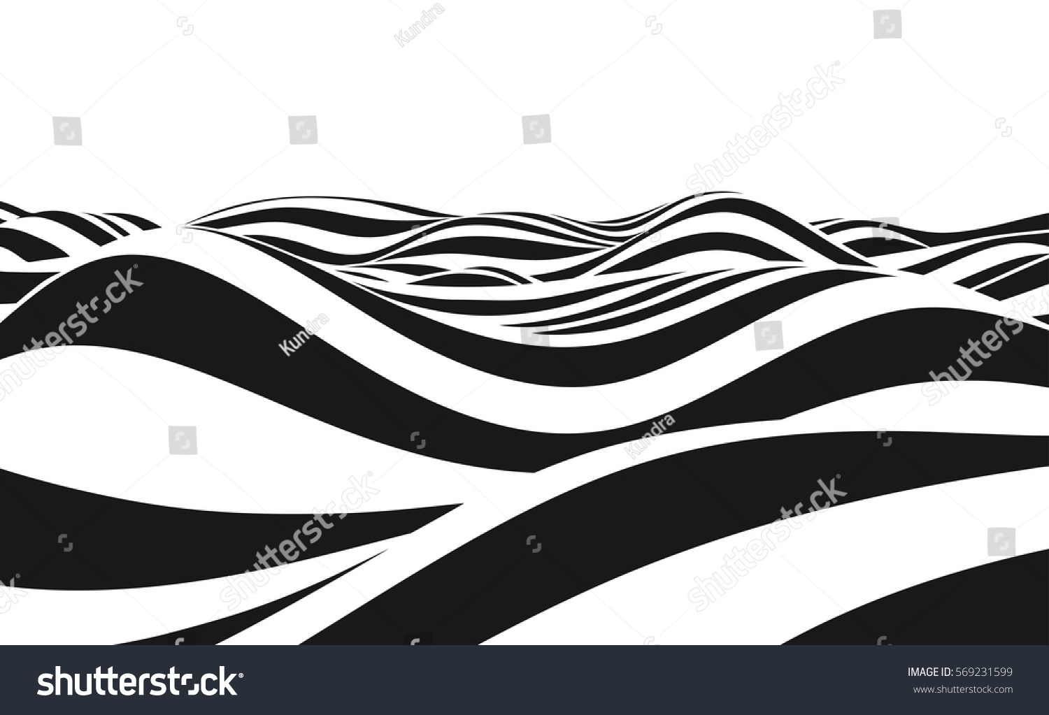 Abstract Vector Background Waves 3d Optical Stock Vector (Royalty Free ...