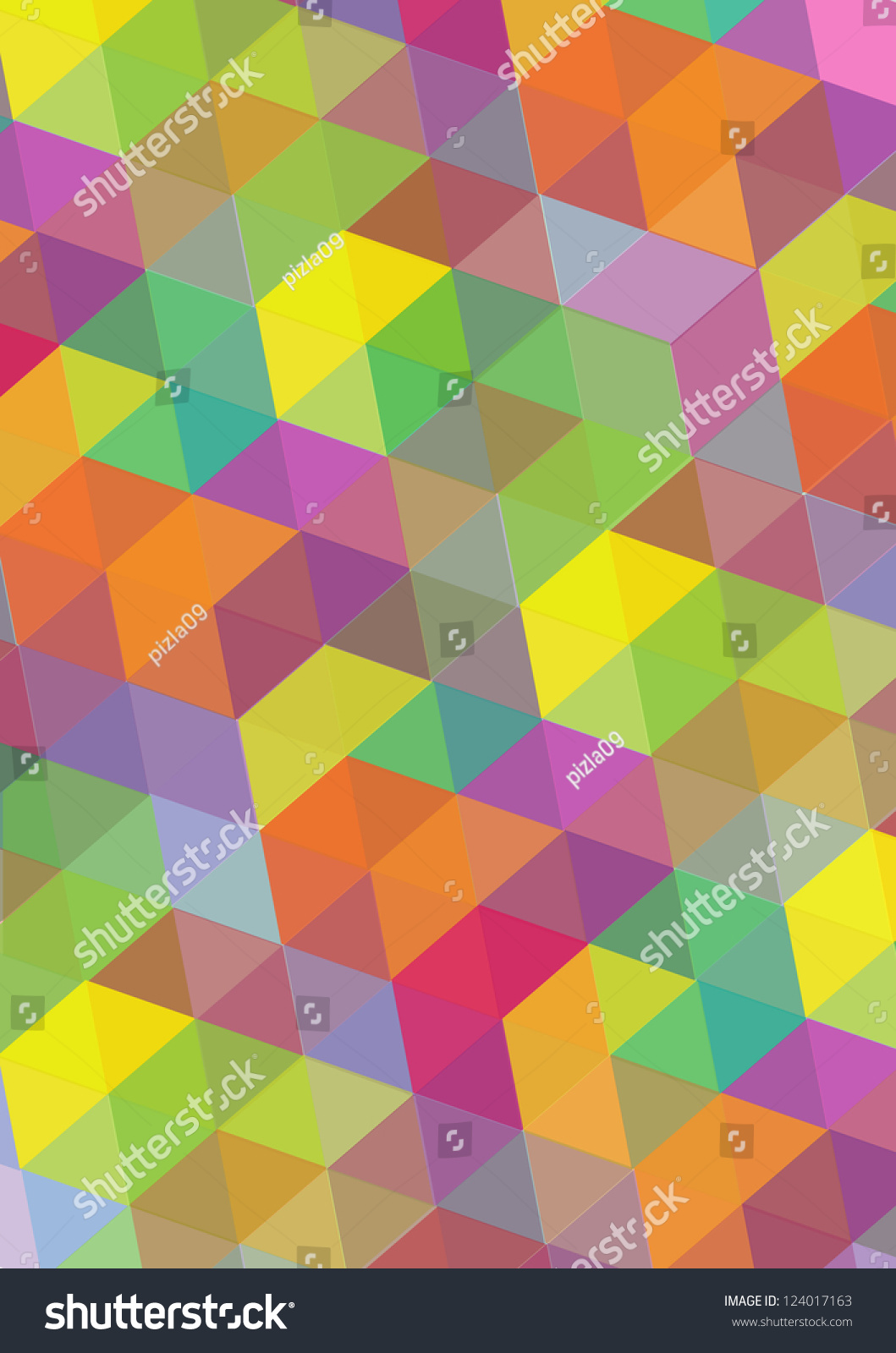 Abstract Vector Background Colorful Symmetrical Shapes Stock Vector ...