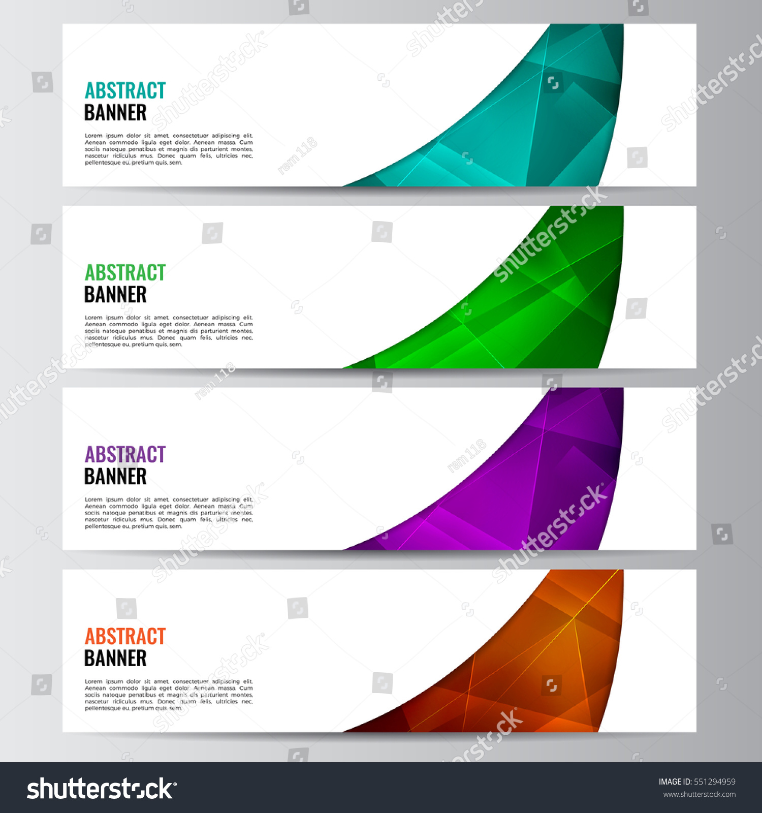 Abstract Vector Banner Business Background Stock Vector (Royalty Free