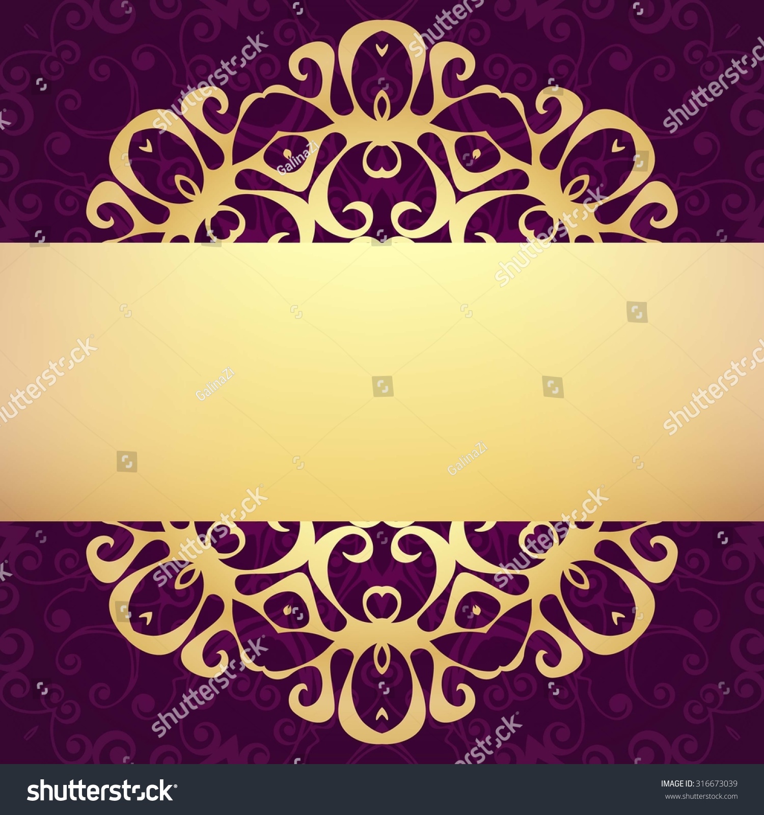 Abstract Vector Colorful Ornamental Background. Invitation Or Greeting ...