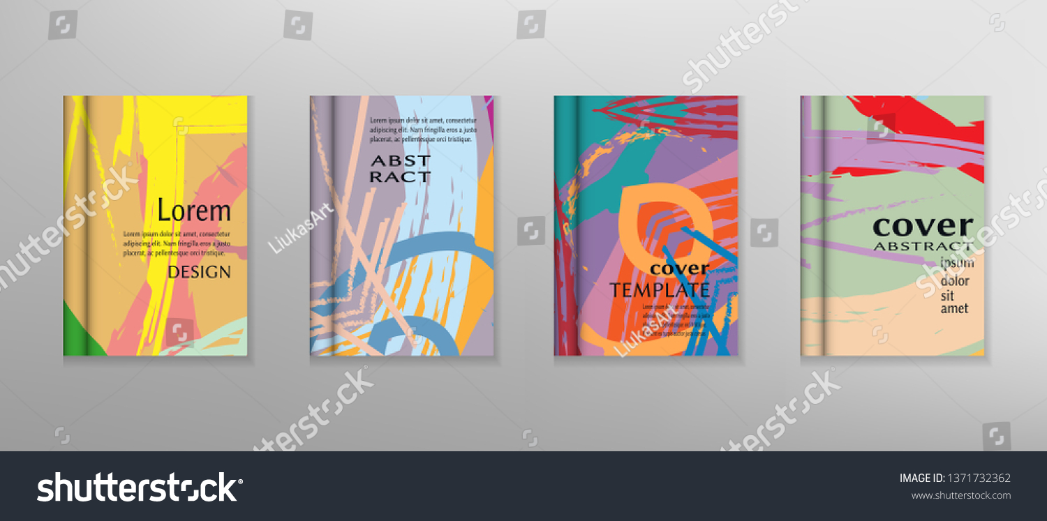 Abstract Vector Design Book Cover Background Stock Vector (Royalty Free