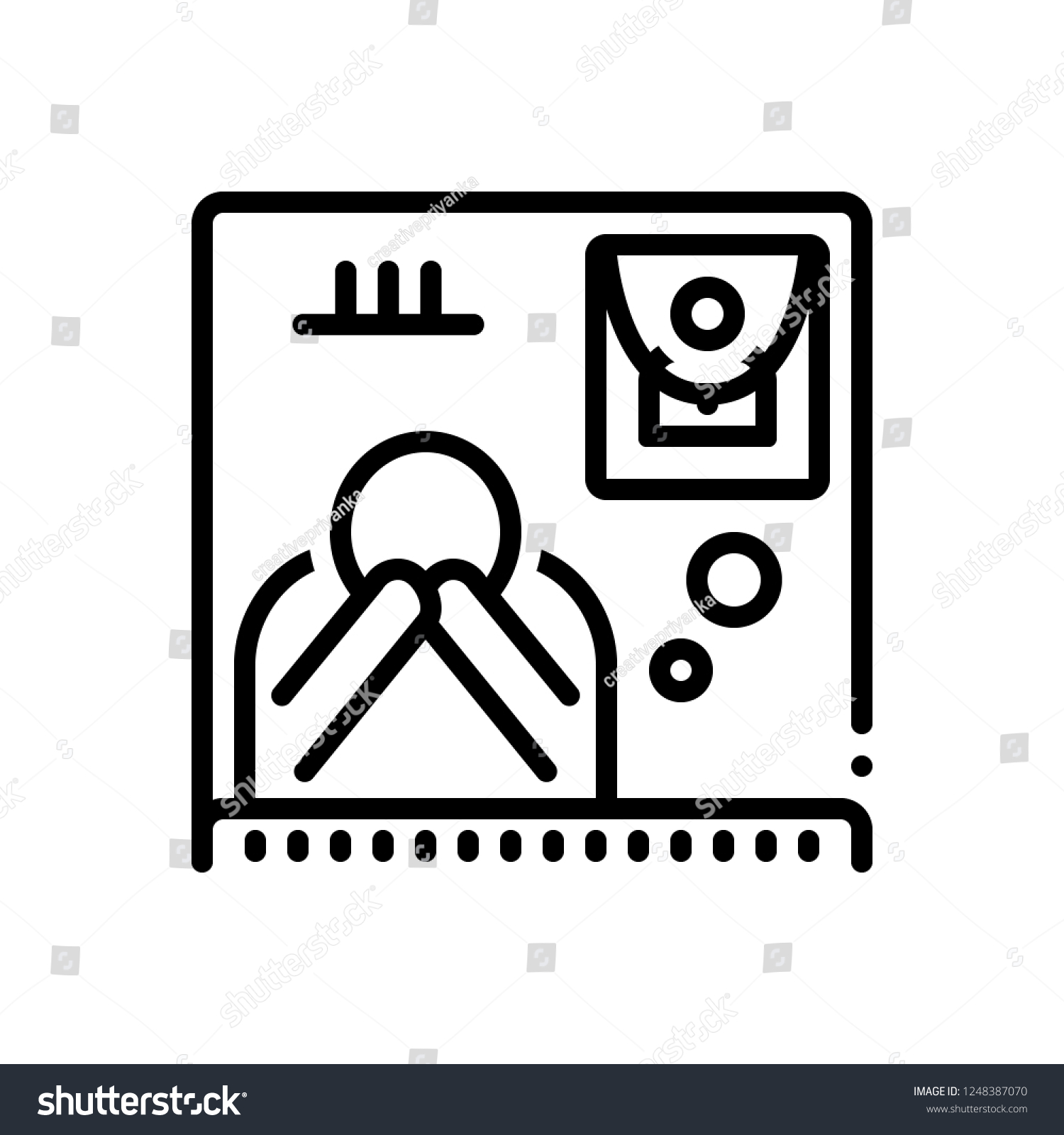 SVG of Abstract vector icon for the bereaved svg