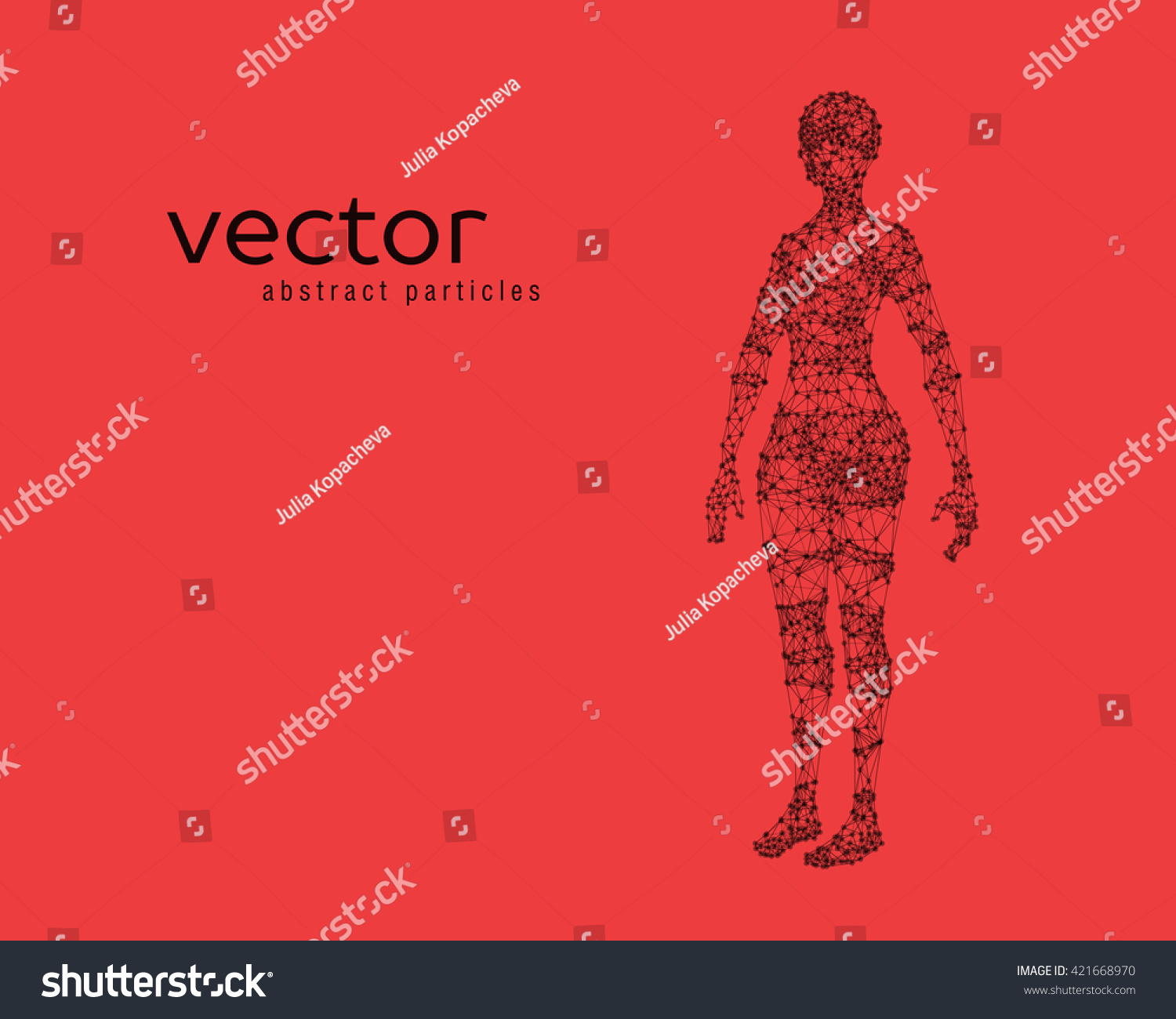 Abstract Vector Illustration Female Body On Stock Vector Royalty Free Shutterstock