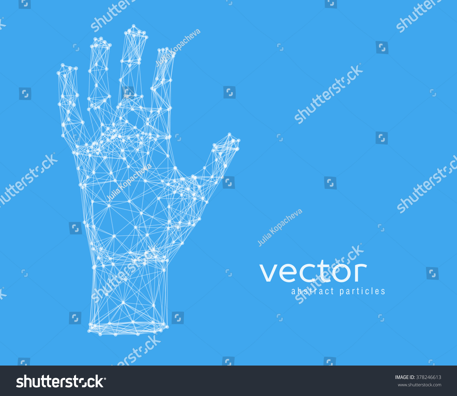 Abstract Vector Illustration Human Arm On Stock Vector 378246613