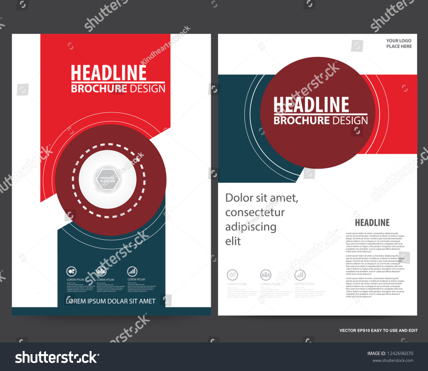 abstract vector modern flyers brochure annual stock vector royalty flyers calendar
