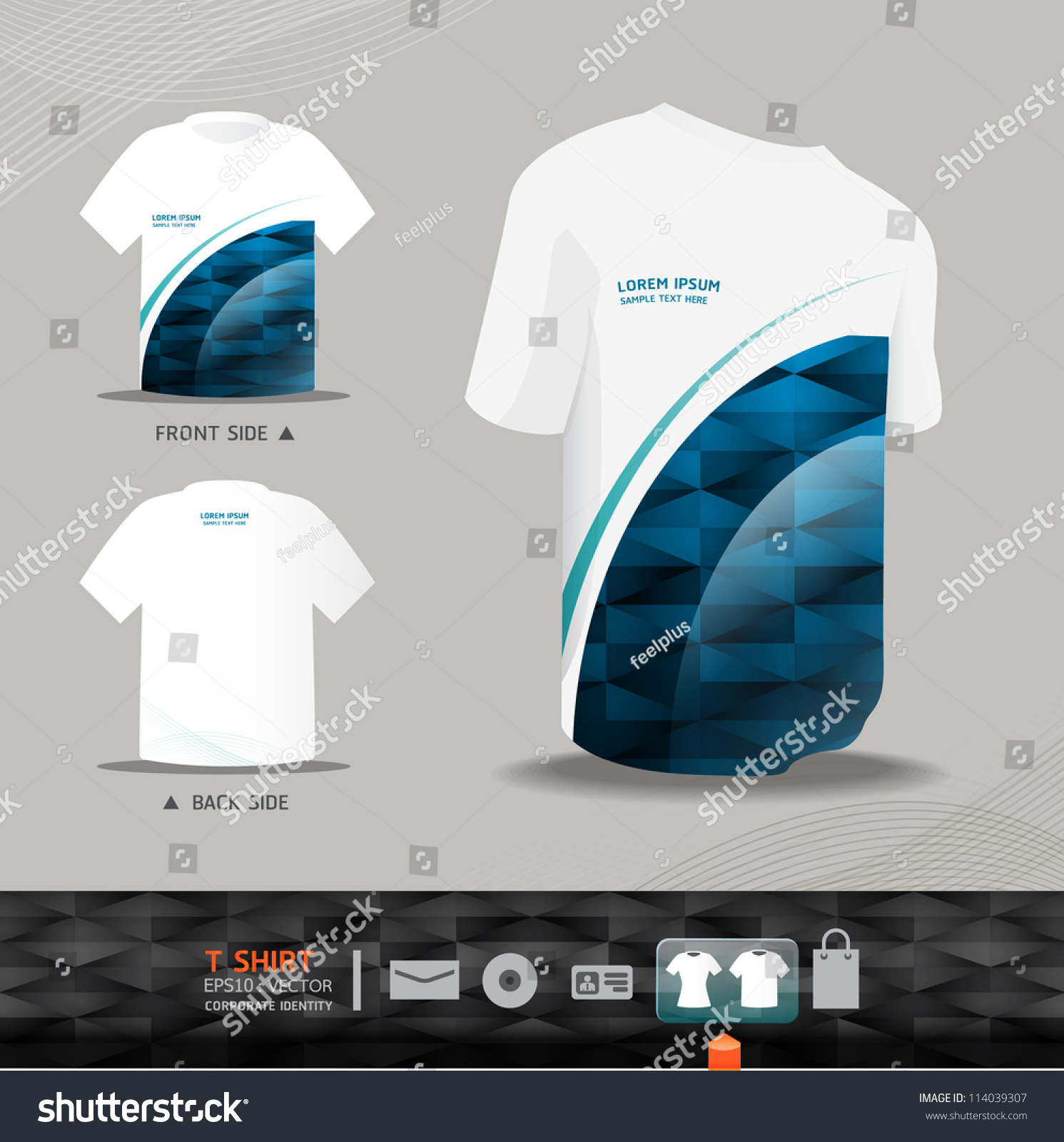 Abstract Vector Uniform Tshirt Design / Corporate Identity Design For ...