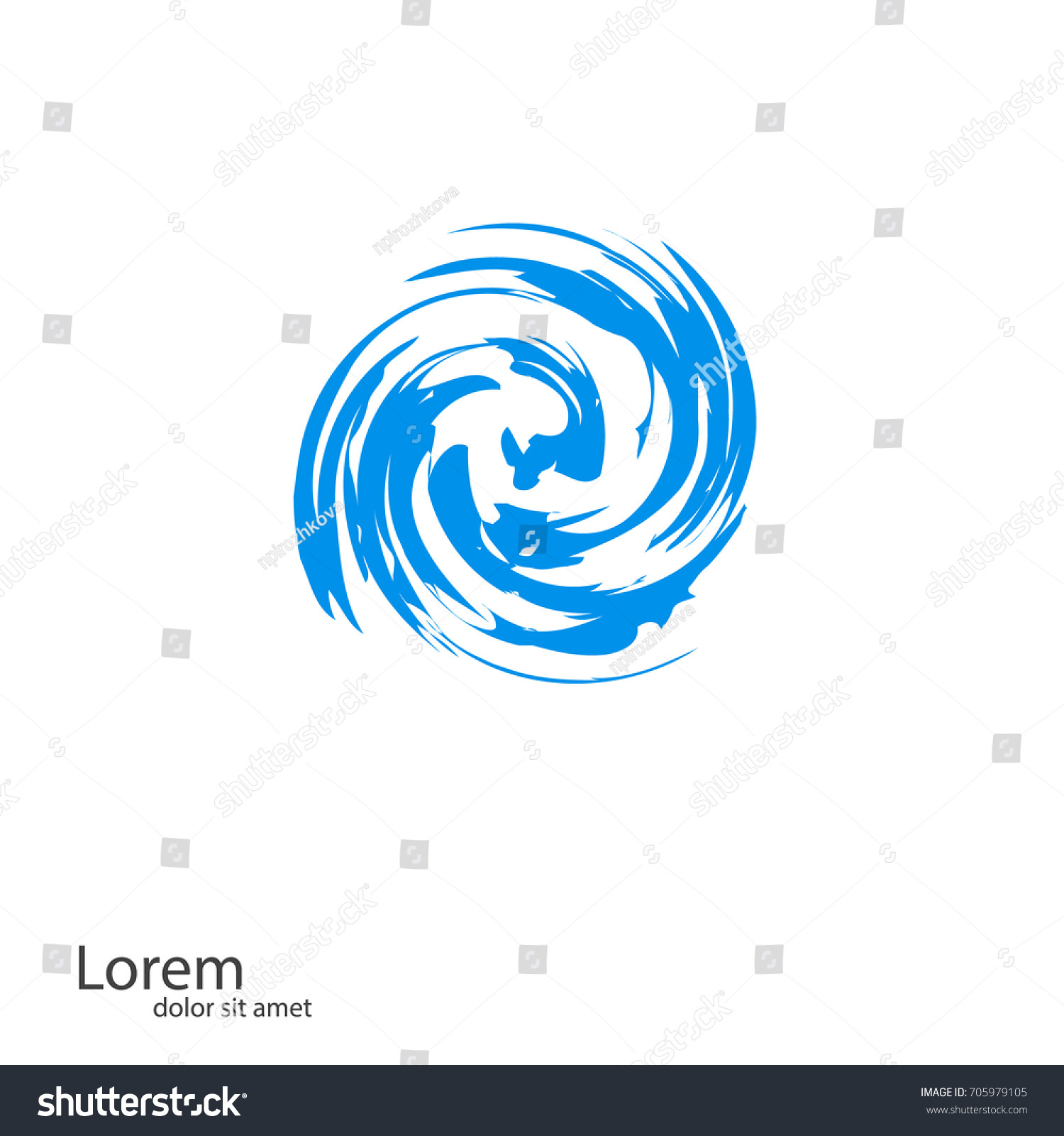 Abstract Whirl Logo Template Sign Symbol Stock Vector (Royalty Free ...