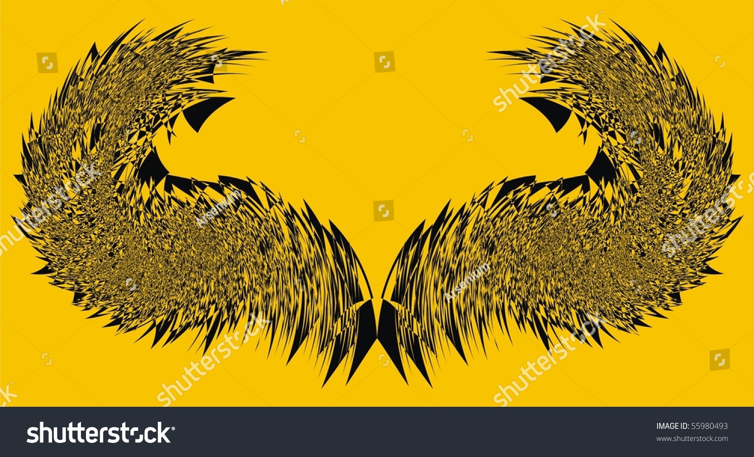 Abstract Wing Background Design Stock Vector (Royalty Free) 55980493 ...