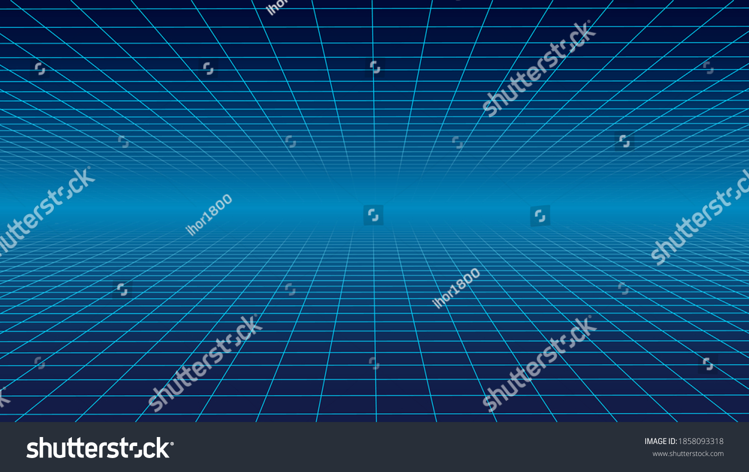 Abstract Wireframe Landscape 1980s Style Retro Stock Vector (Royalty ...