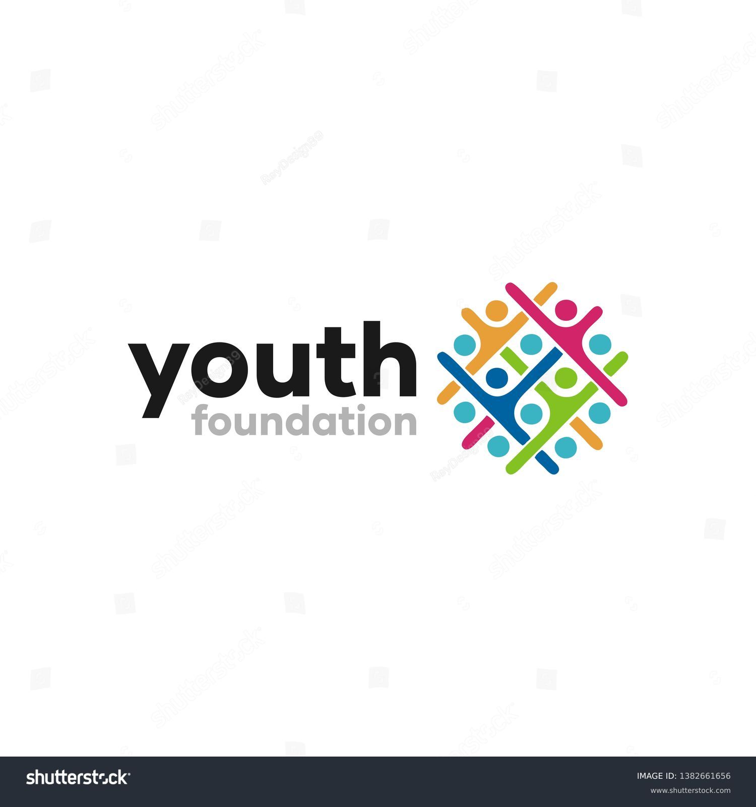 Abstract Youth Foundation Logo Design Idea Stock Vector (Royalty Free ...