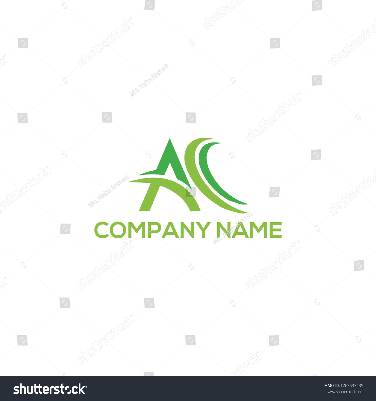 Ac Creative Logo Design Vector Stock Vector (Royalty Free) 1763537435