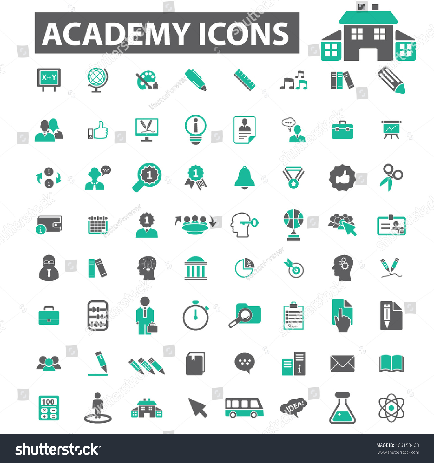 Academy Icons Stock Vector 466153460 - Shutterstock