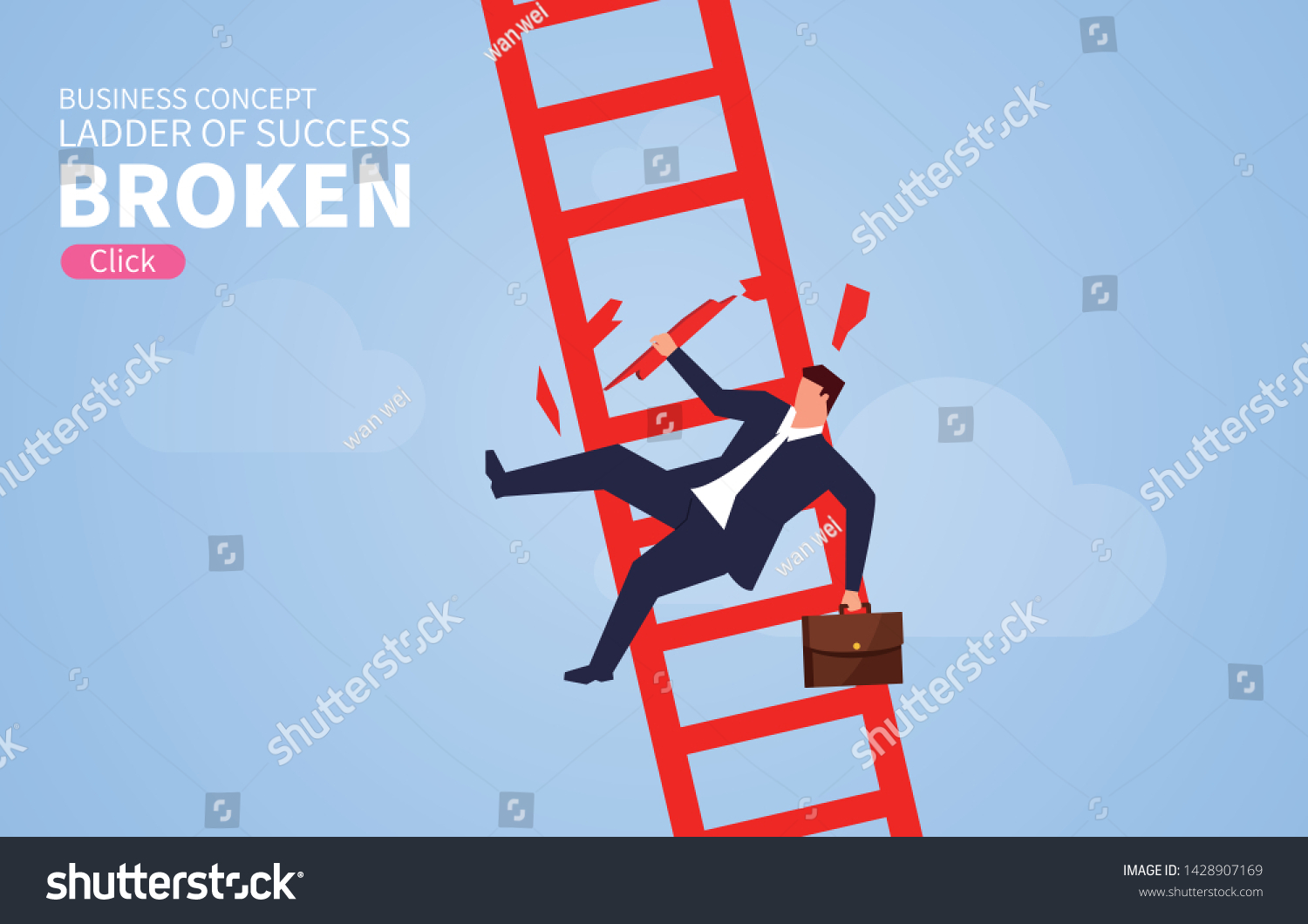 409 Man falling from ladder Stock Illustrations, Images & Vectors ...