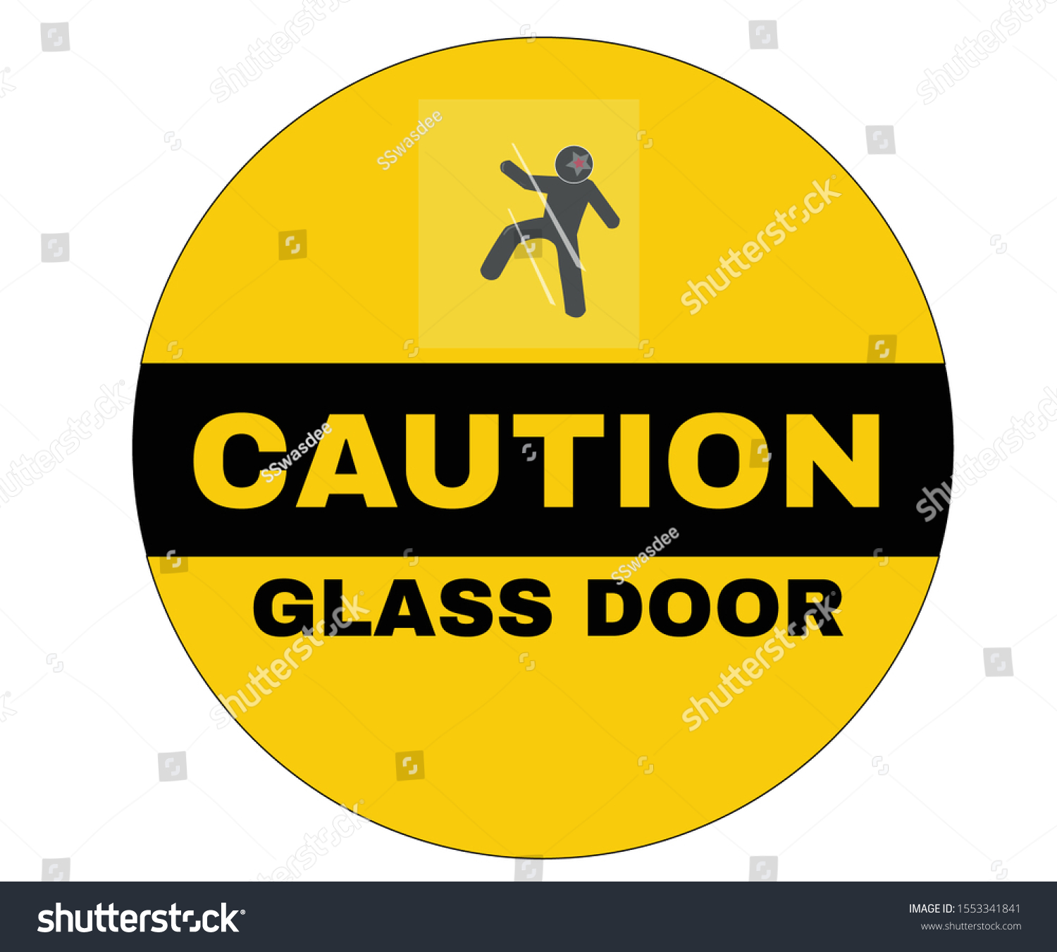 Caution Glass Door 811 Ảnh Vector Và Hình Chụp Có Sẵn Shutterstock