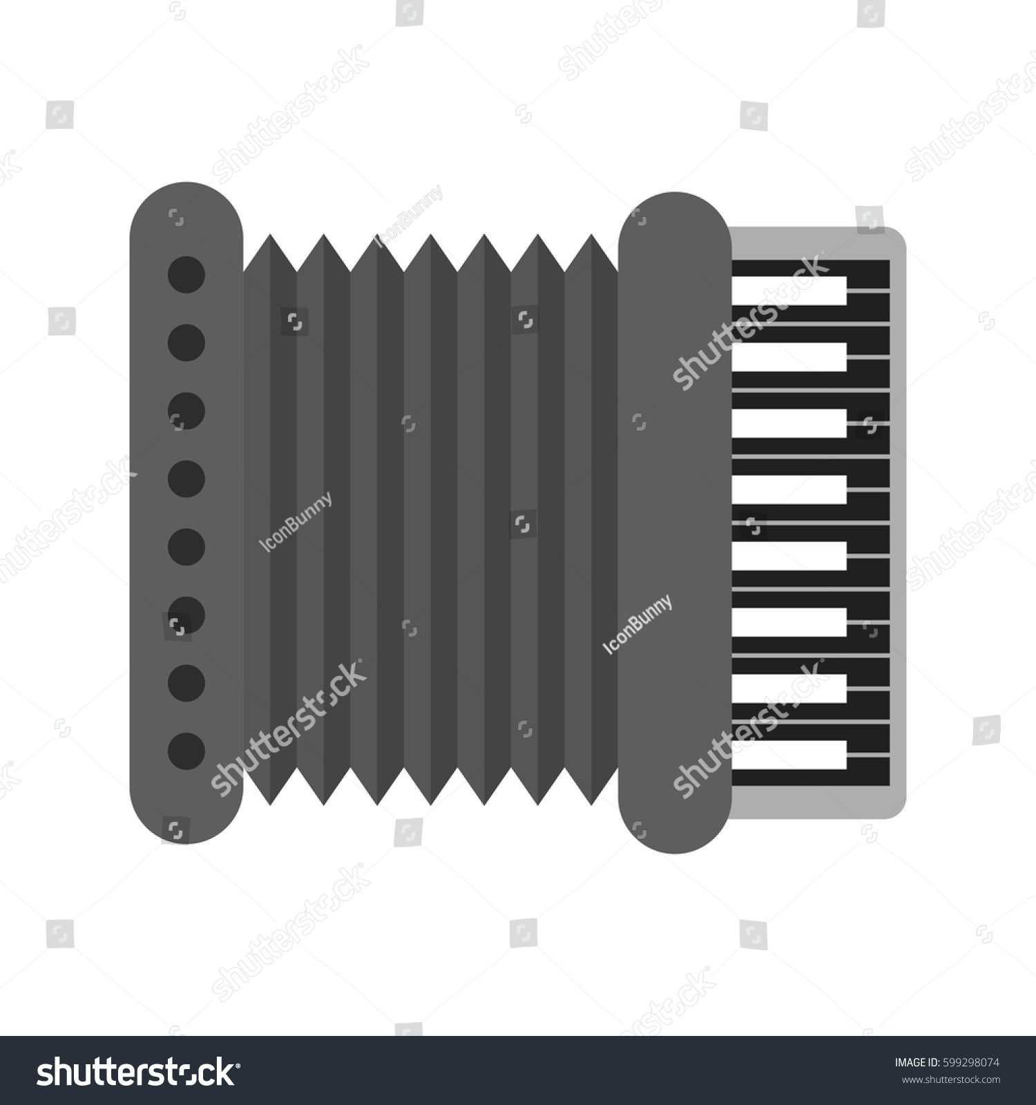 Accordion Stock Vector (Royalty Free) 599298074 | Shutterstock