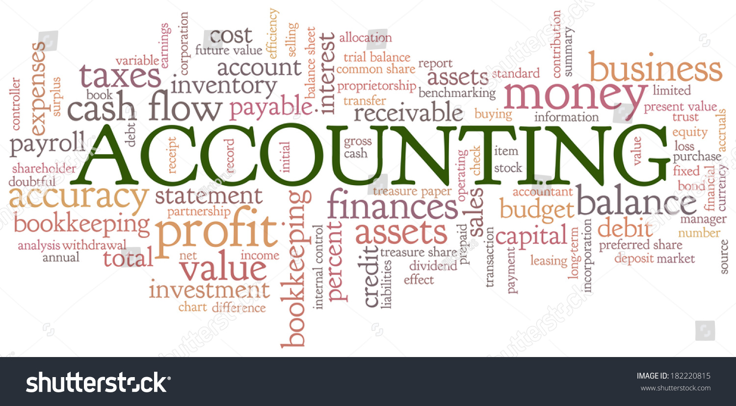 Accounting Word Cloud Word Bubble Tags Stock Vector 182220815 ...