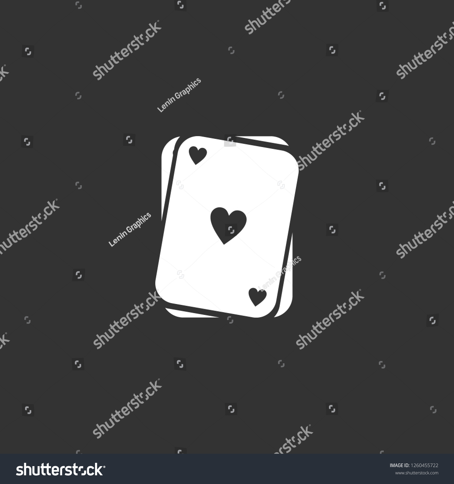 Ace Card Icon Vector Ace Card Stock Vector (Royalty Free) 1260455722 ...