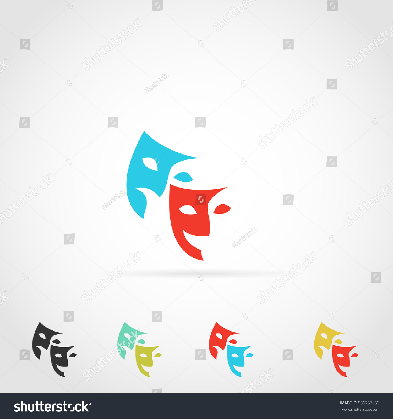 Acting Mask Logo Icon Stock Vector (Royalty Free) 566757853 | Shutterstock