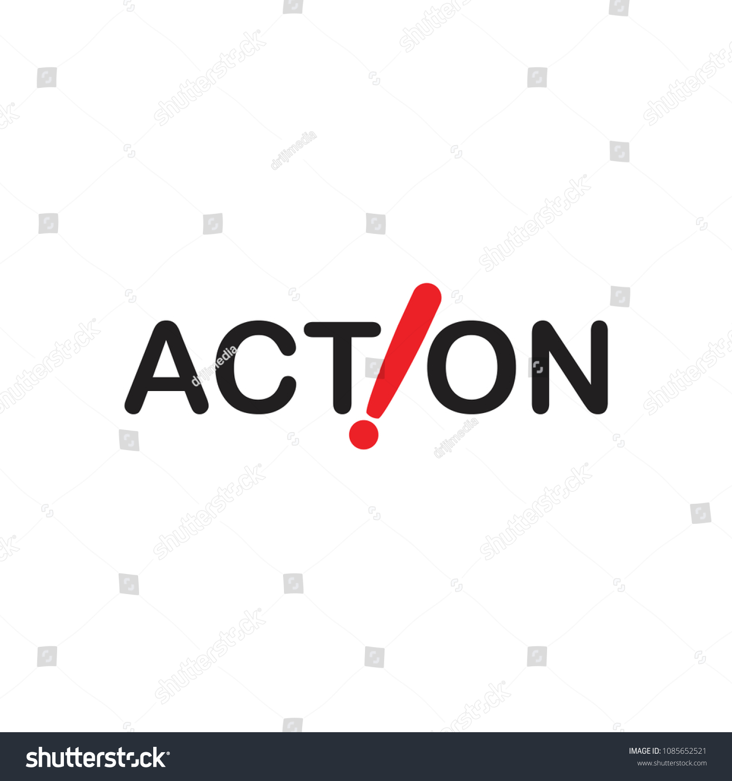 Action Letter Logo Design Vector Stock Vector (Royalty Free) 1085652521 ...