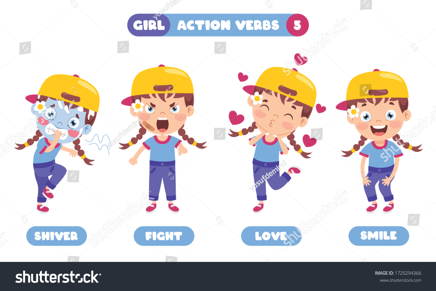 Action Words Cartoon Images Stock Photos Vectors Shutterstock