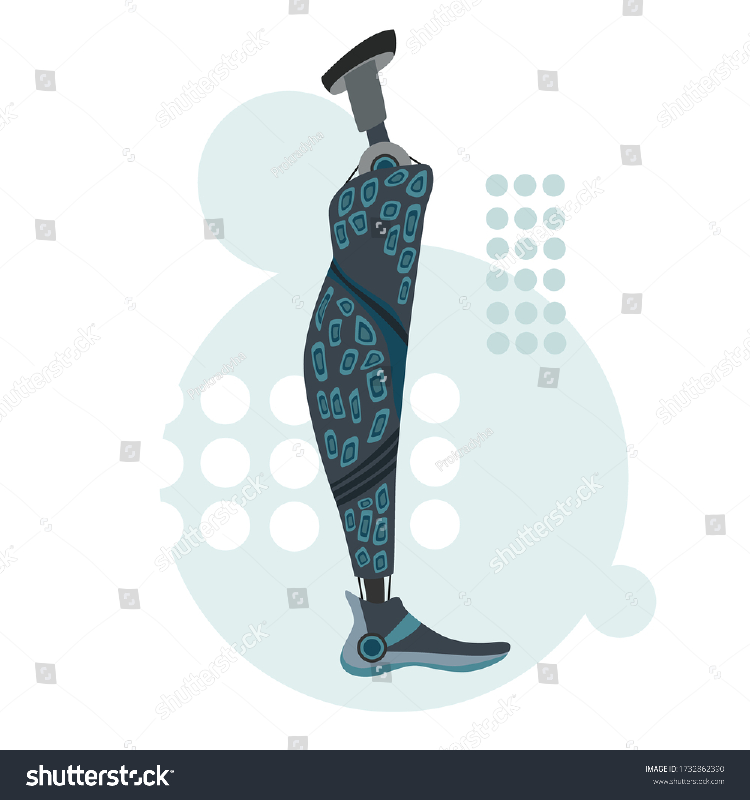Adaptable Prosthetics Missing Body Part Replacing Stock Vector (Royalty Free) 1732862390