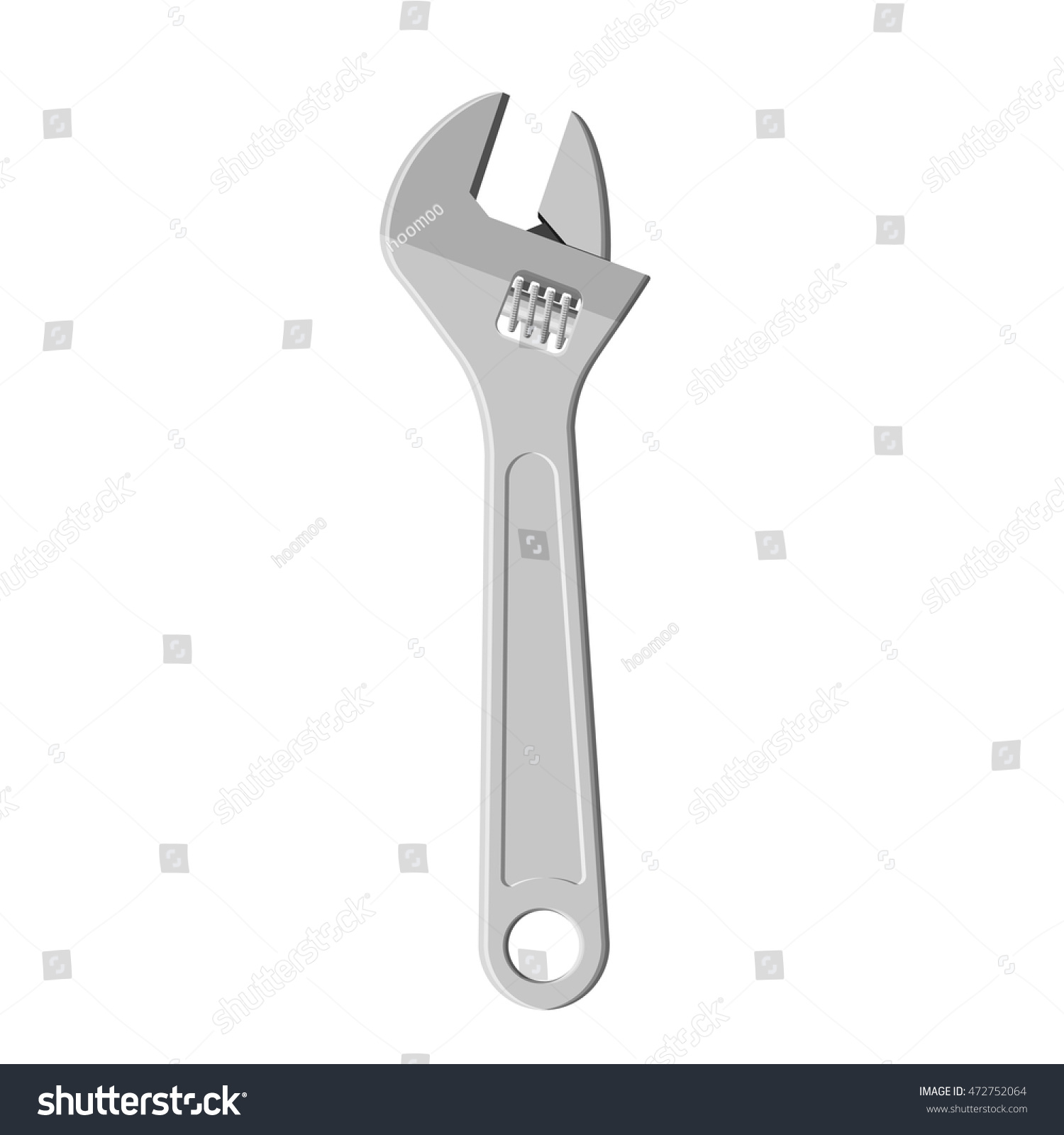 monkey wrench vector