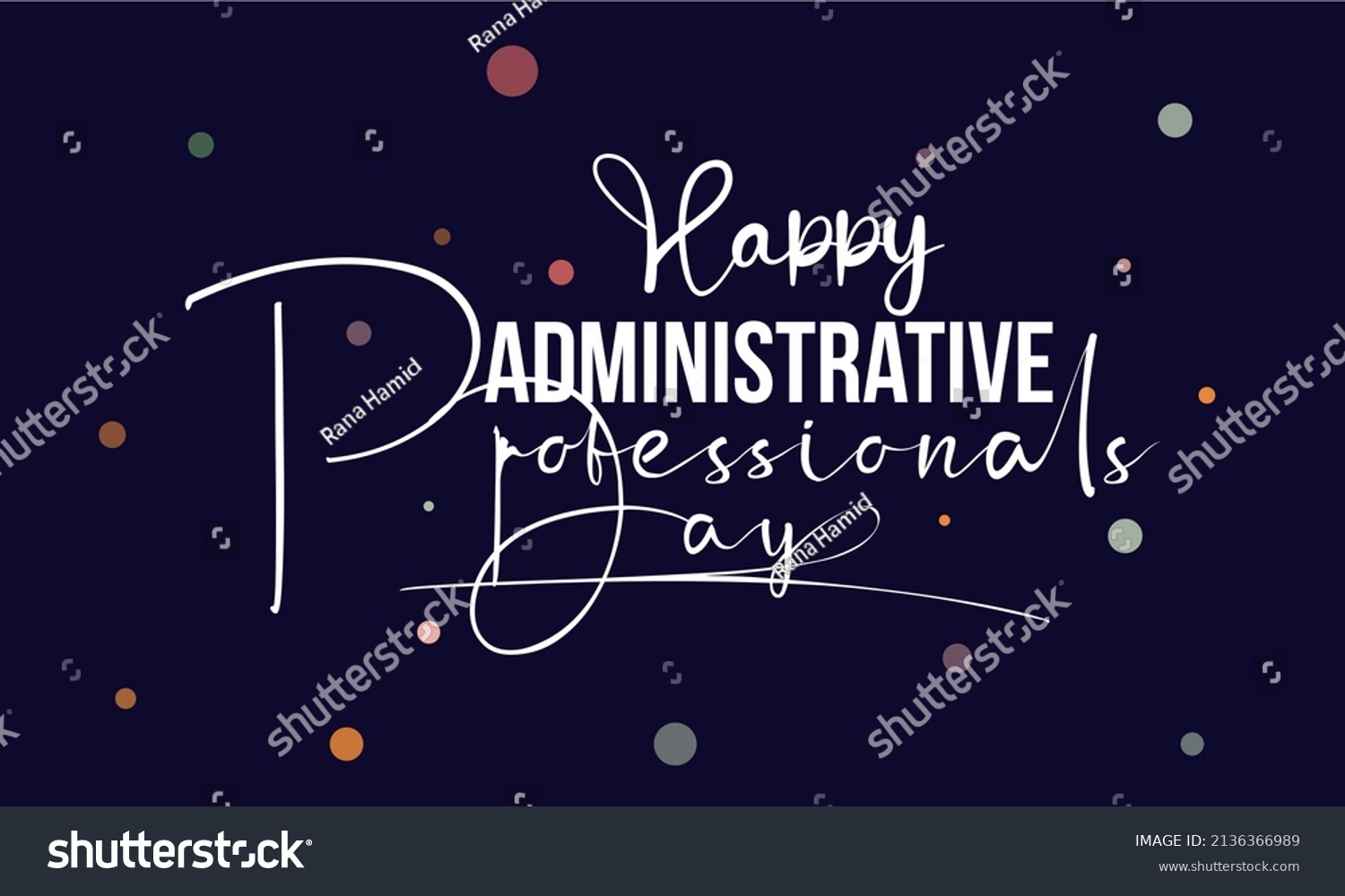 Administrative Professionals Day Appreciation Template Banner Stock