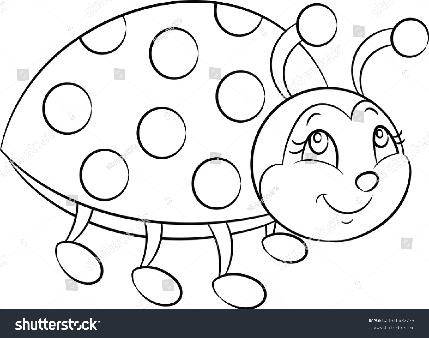 2,557 Ladybird outline Images, Stock Photos & Vectors | Shutterstock