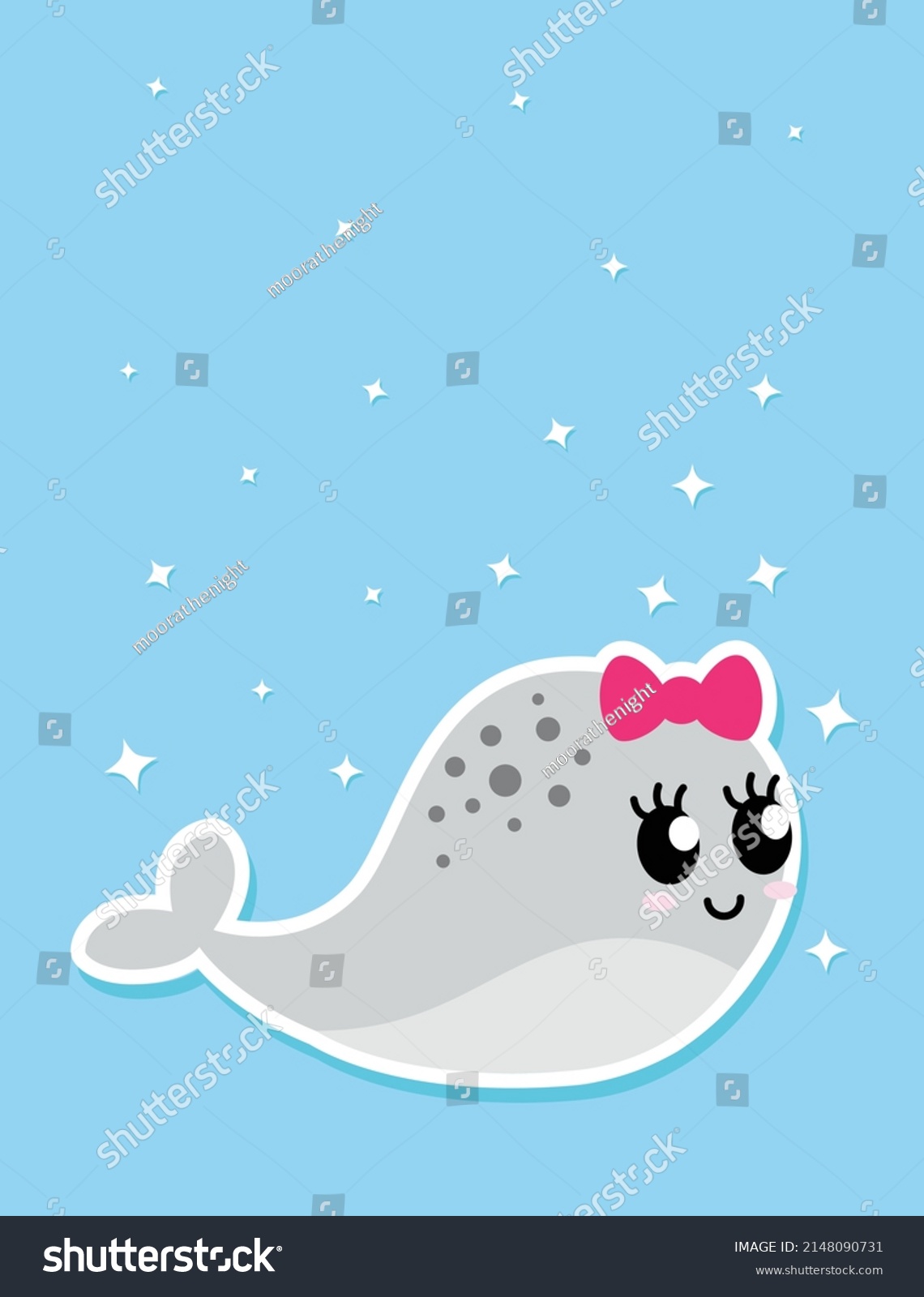 SVG of Adorable fully editable whale with bubbles around.  svg