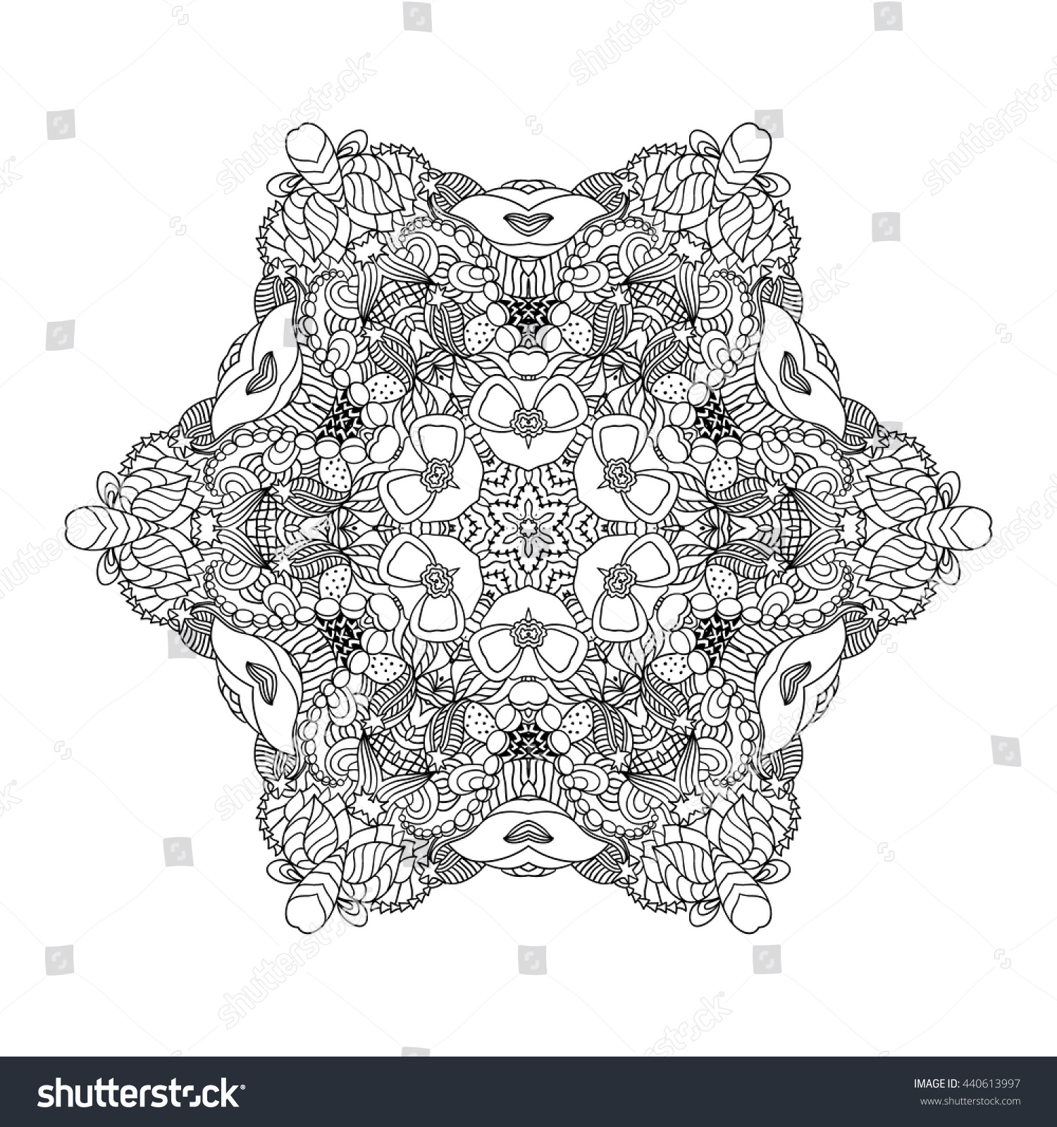 adult coloring page mandala vector for art coloring book zendoodle round zentangle - Line Art Coloring Pages adult coloring page mandala vector for art coloring book zendoodle round zentangle - Line Art Coloring Pages