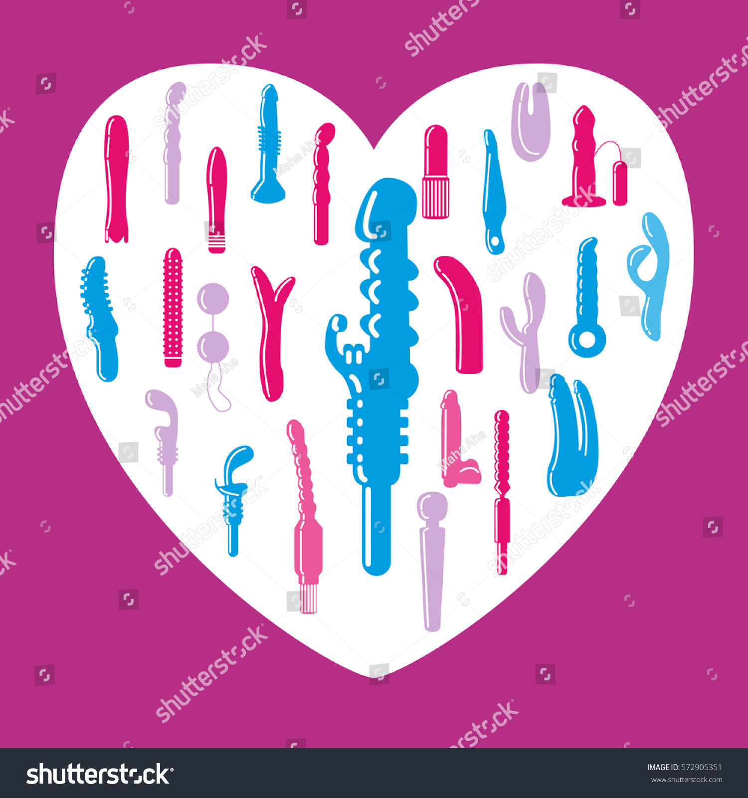 Adult Sex Toys Silhouettes Different Types Vector De Stock Libre De Regalías 572905351 3149