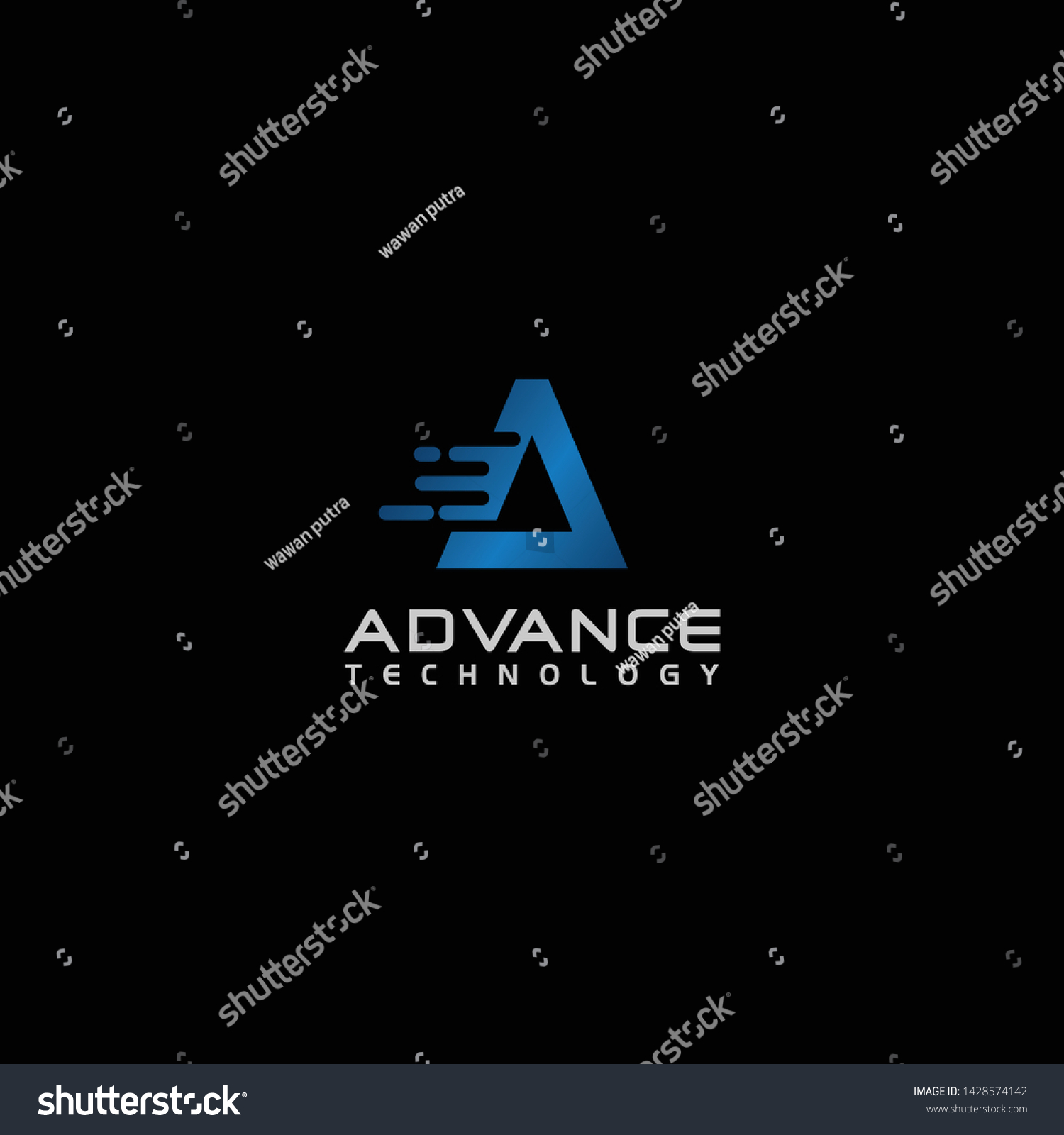 Advance Technology Signs Logo Design Concept Stock Vector (Royalty Free ...