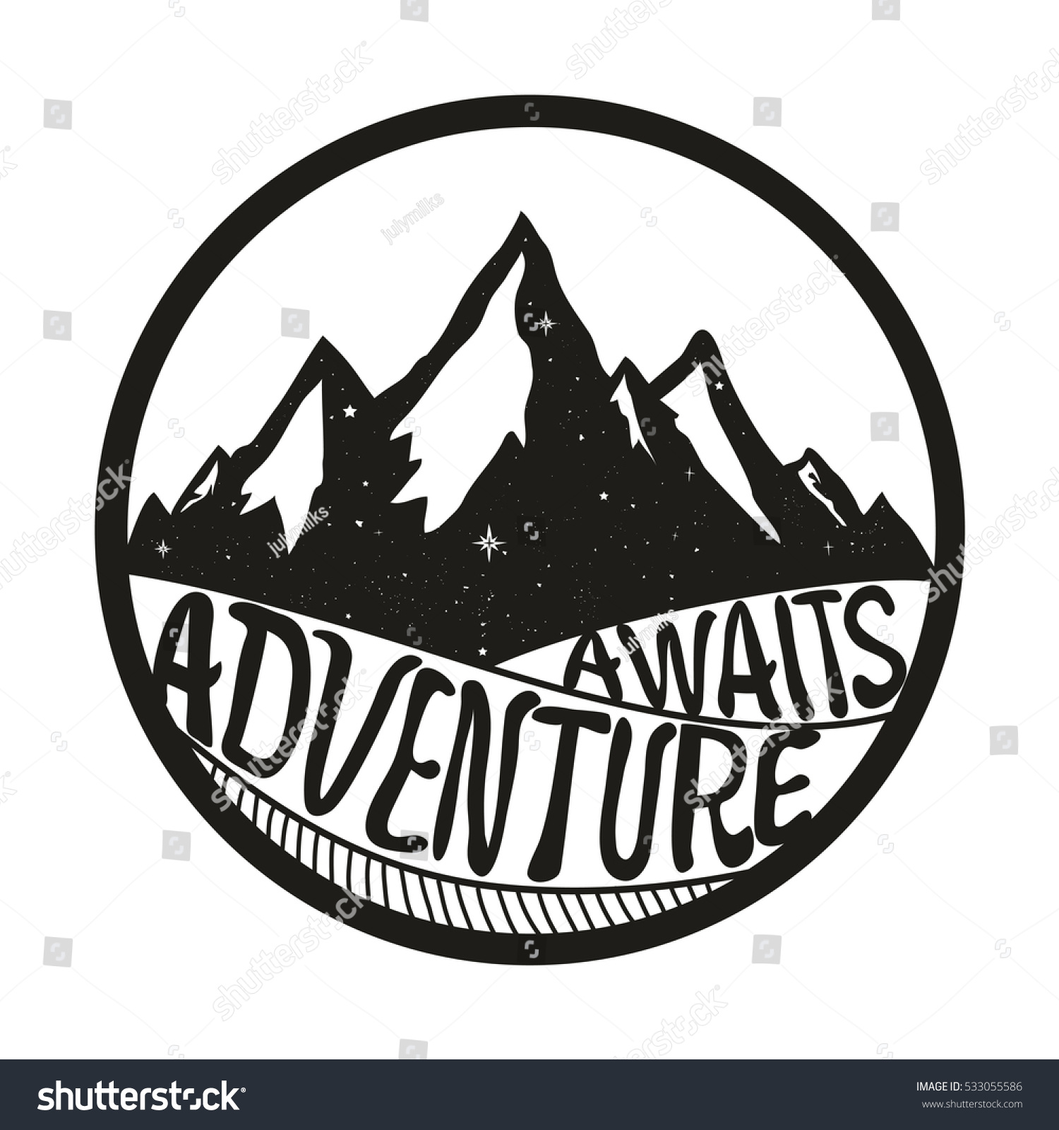 Adventure Awaits Text Gray