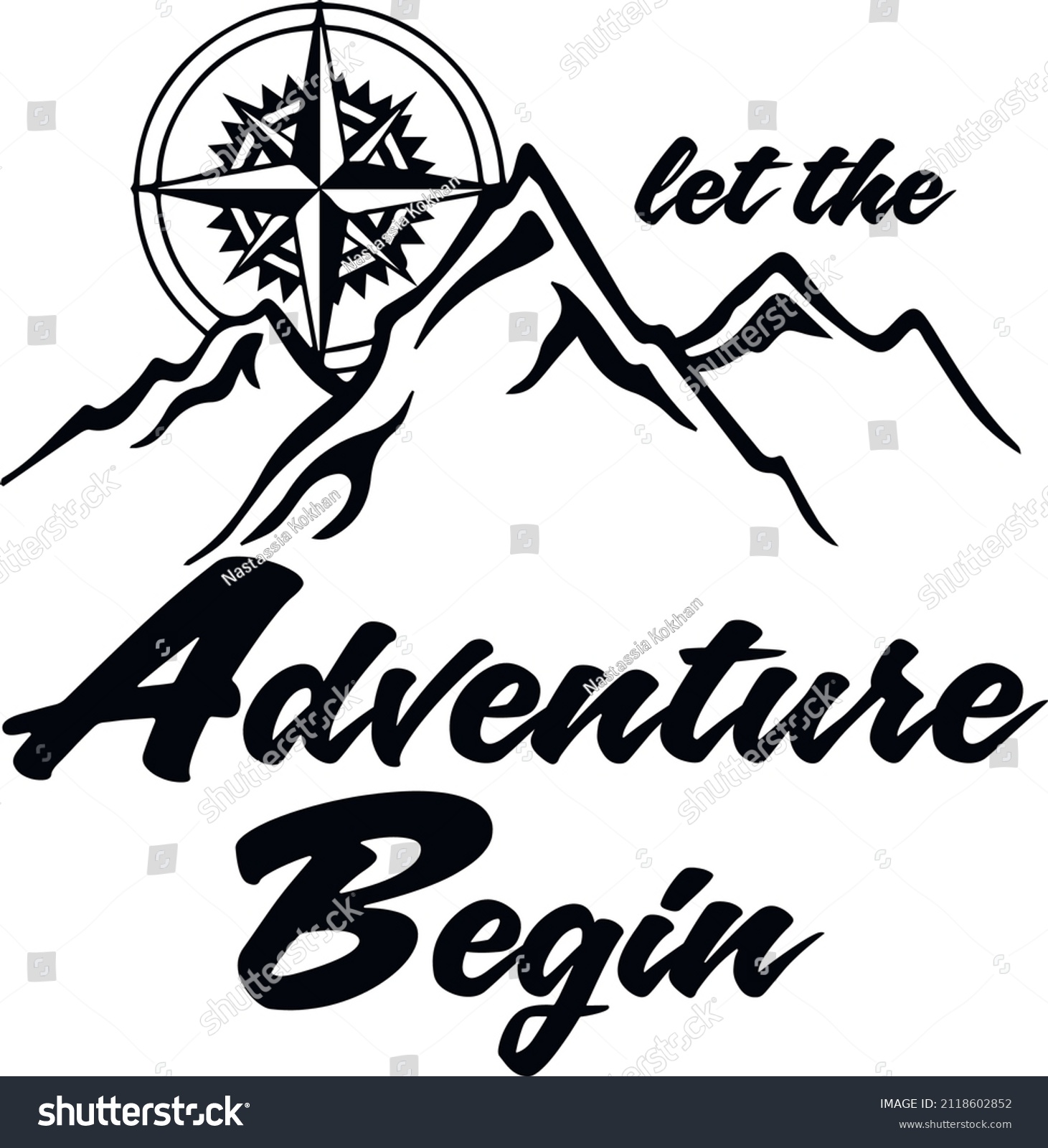 SVG of adventure begin svg vector Illustration isolated on white background. camping and chill, active recreation,leisure,travel,rest near the fire with friends,campaign with family,print for T-shirt svg