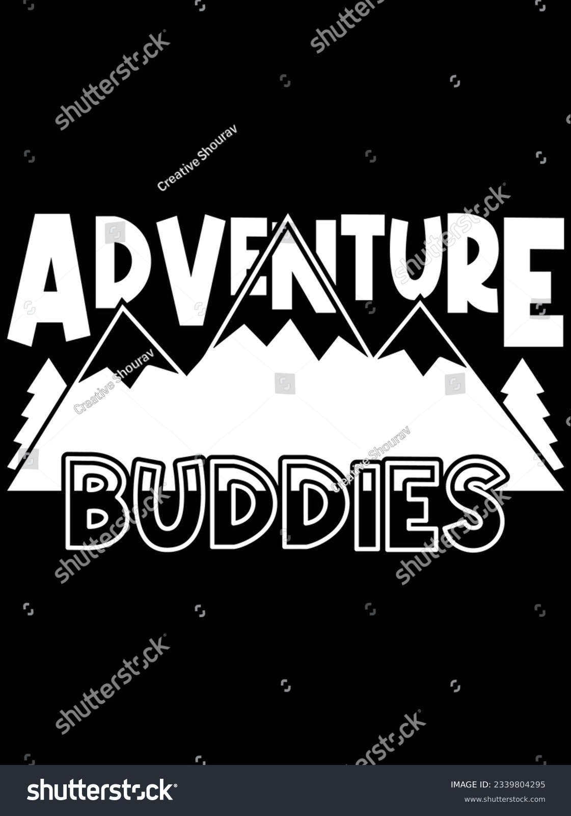 SVG of Adventure buddies vector art design, eps file. design file for t-shirt. SVG, EPS cuttable design file svg