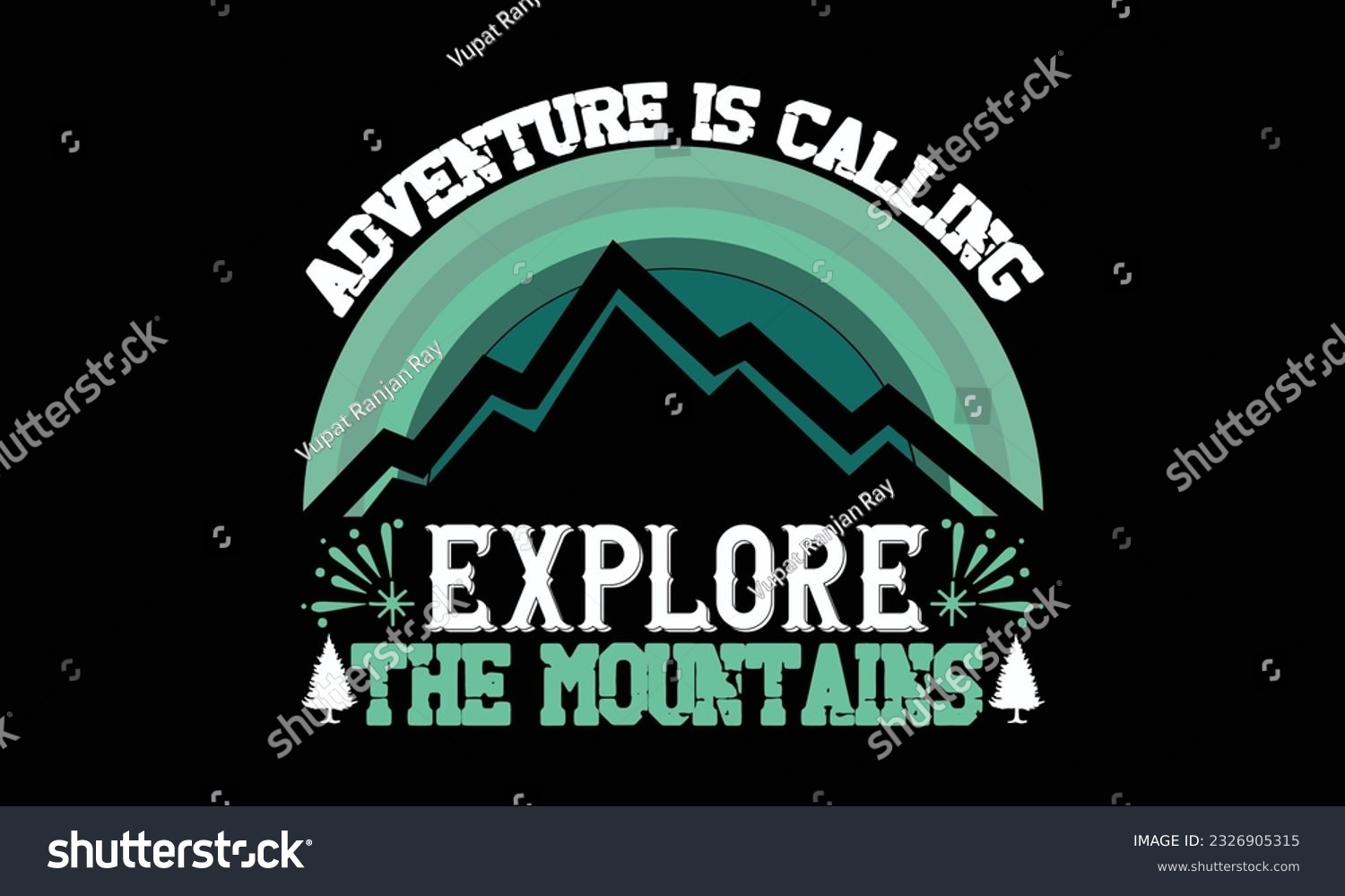 SVG of Adventure Is Calling Explore The Mountains T Shirt, Mountains Svg svg