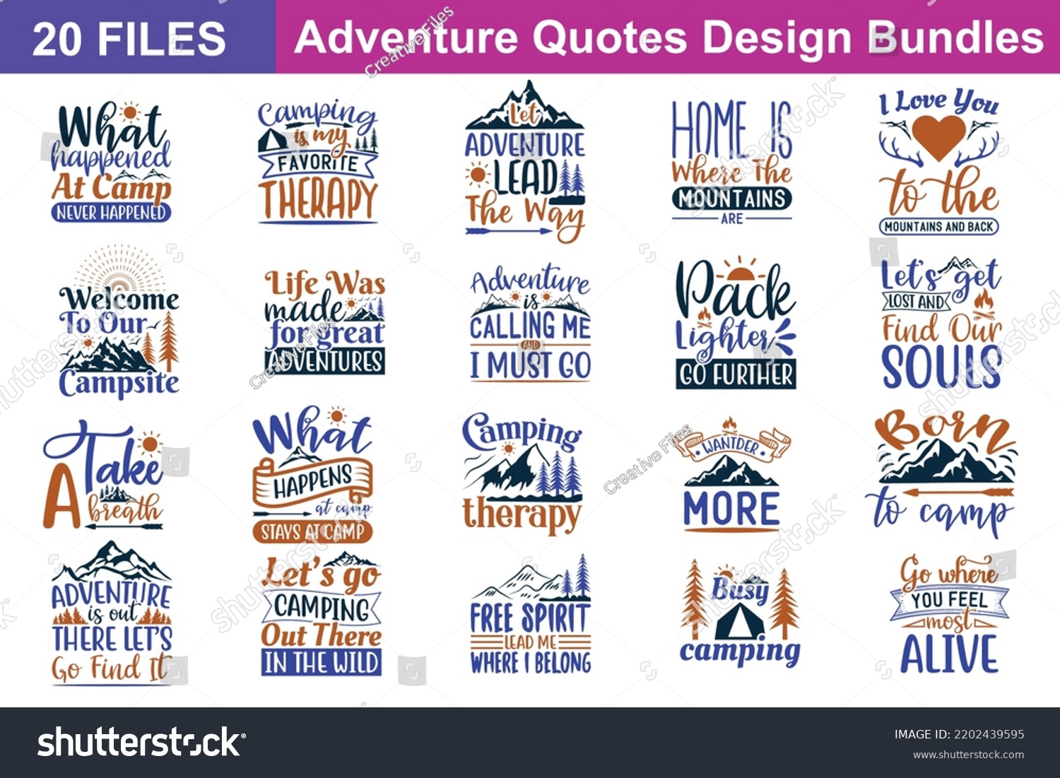 SVG of Adventure Quotes svg Bundle. Quotes about Adventure, Adventure cut files Bundle of 20 svg eps Files for Cutting Machines Cameo Cricut, Adventure Quotes svg