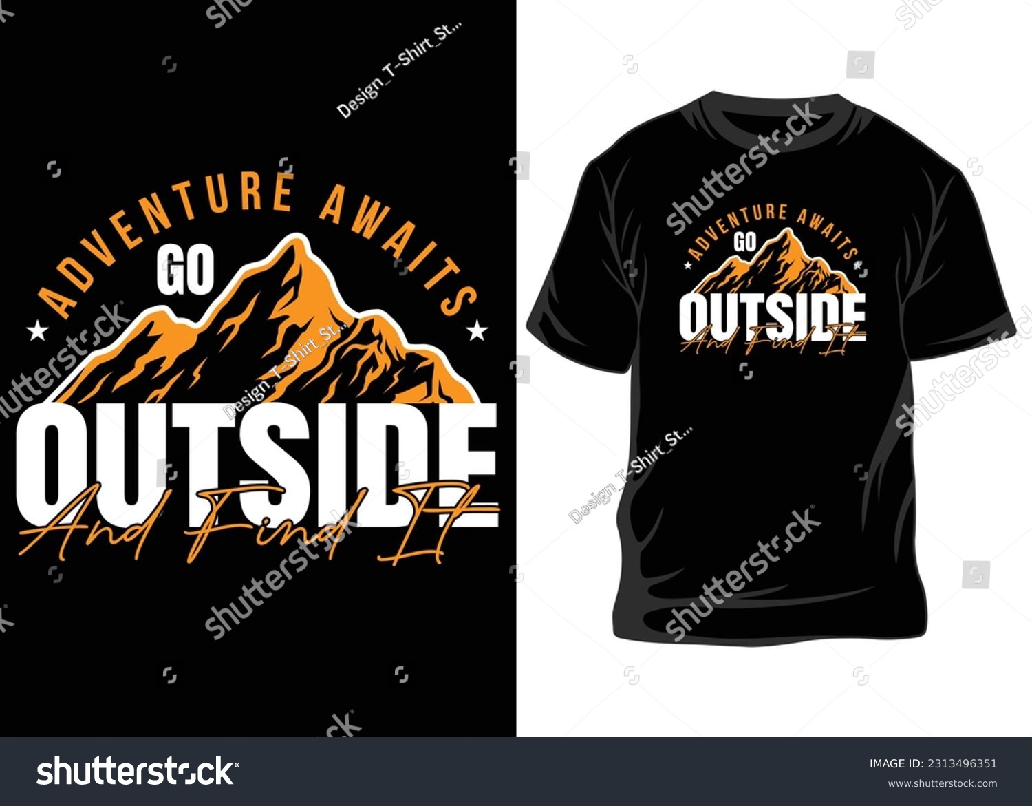 SVG of Adventure t-shirt design. Outdoor t shirt design. t-shirt design vector for print. Camping logo design vector illustration. Travel quotes for t shirt, T-shirt, T-shirts. svg