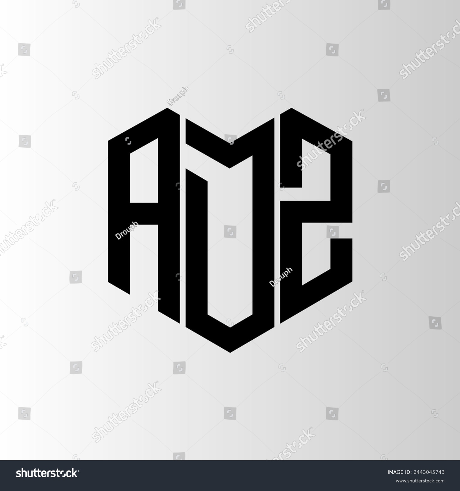 SVG of ADZ letter logo abstract design. ADZ unique design. ADZ.
 svg