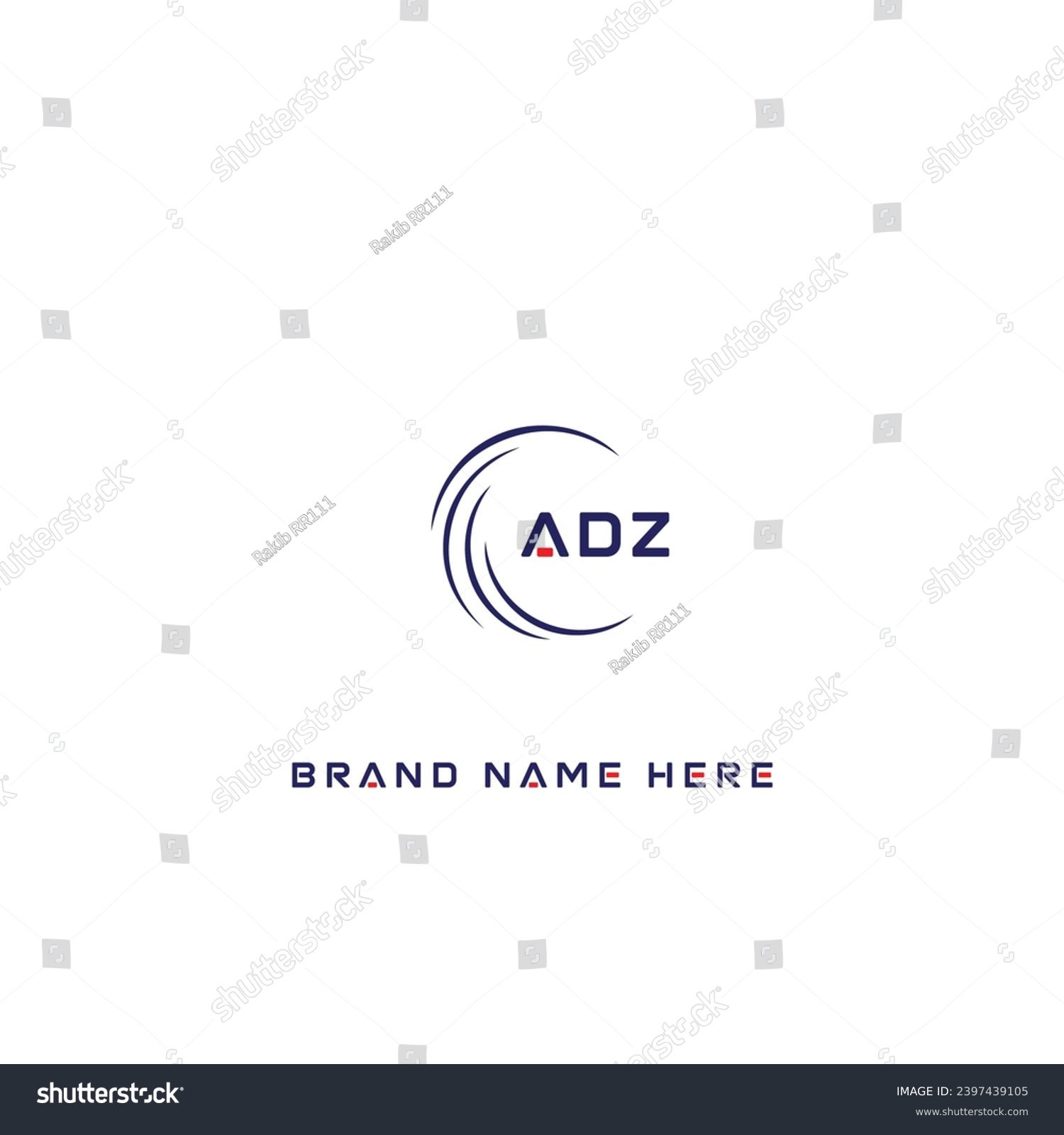 SVG of ADZ logo. A D Z design. White ADZ letter. ADZ, A D Z letter logo design. Initial letter ADZ linked circle uppercase monogram logo. svg