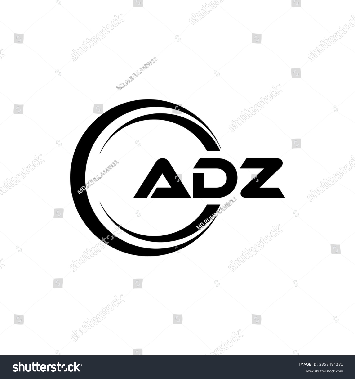 SVG of ADZ Logo Design, Inspiration for a Unique Identity. Modern Elegance and Creative Design. Watermark Your Success with the Striking this Logo. svg