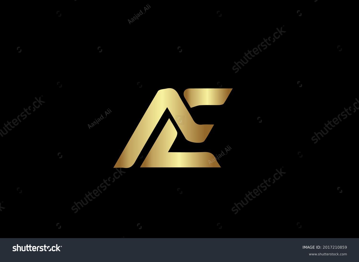 SVG of AE elegant logo with initials for company -vector svg