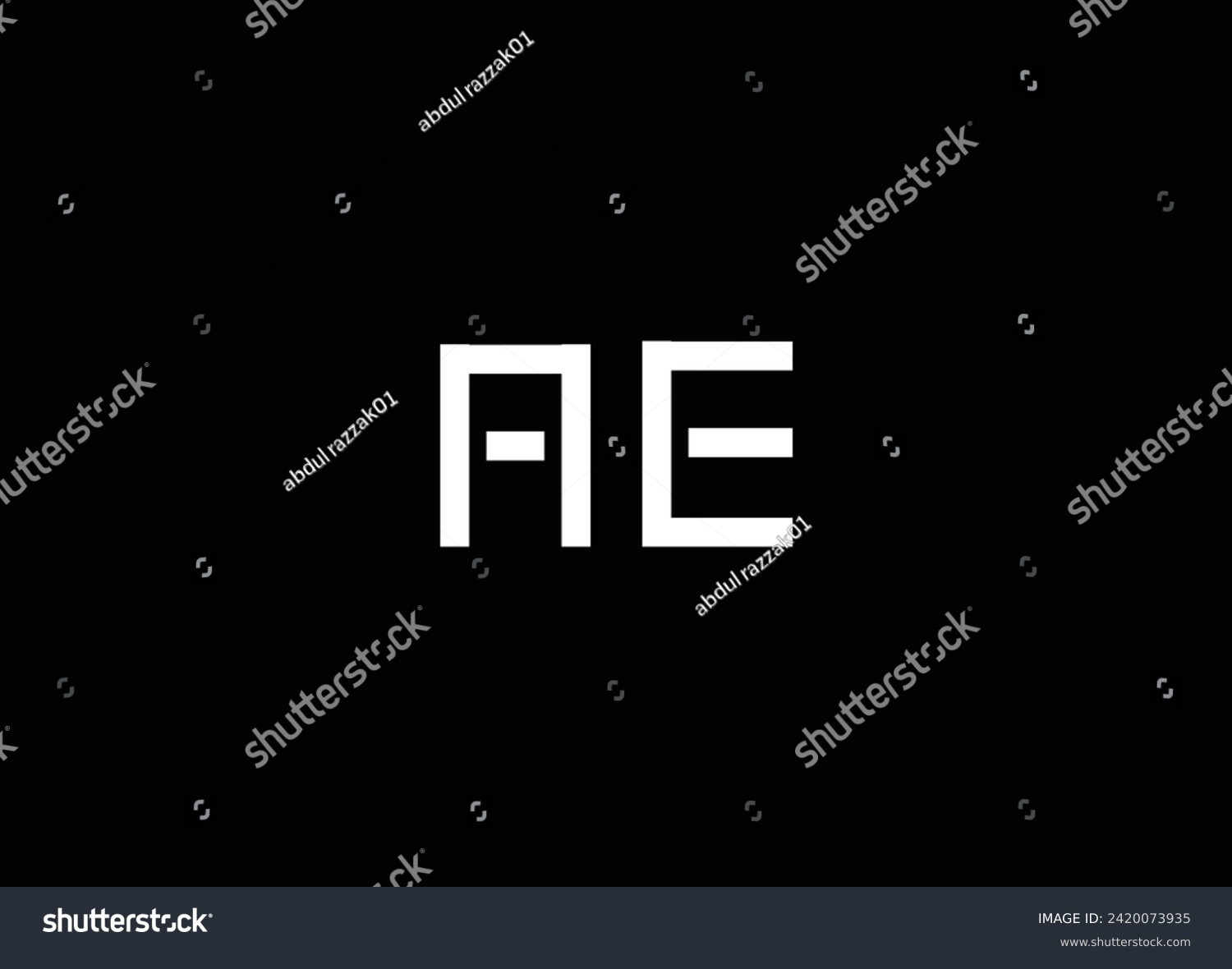 SVG of AE Initial Letter Icon Logo Design Vector svg