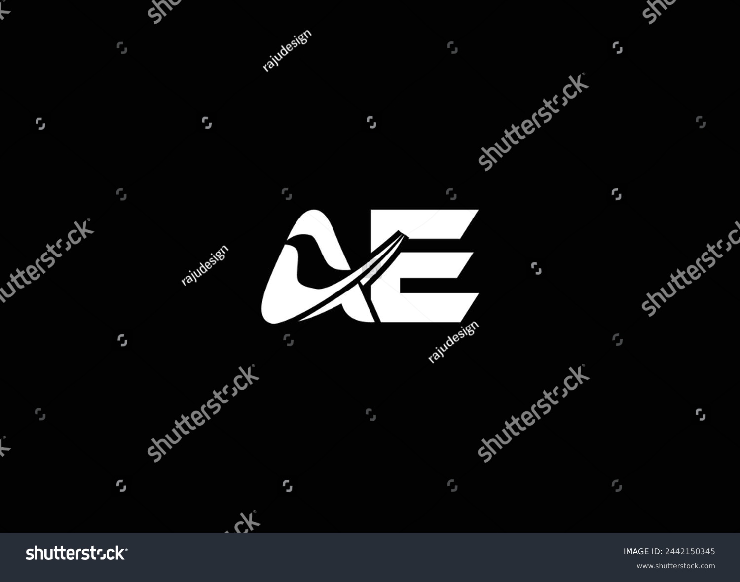 SVG of AE  initial logo design and monogram logo vector svg