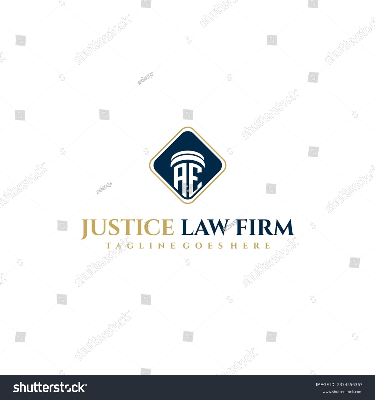 SVG of AE initial monogram for lawfirm logo ideas with creative polygon style design svg