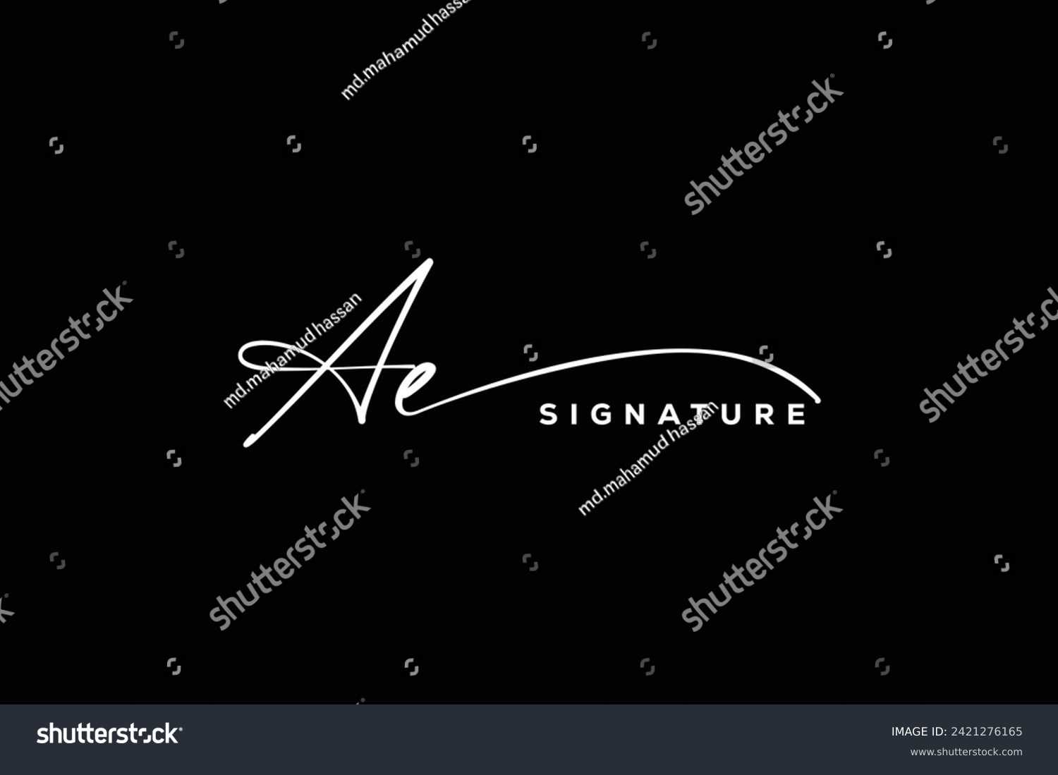 SVG of AE initials Handwriting signature logo. AE Hand drawn Calligraphy lettering Vector. AE letter real estate, beauty, photography letter logo design. svg