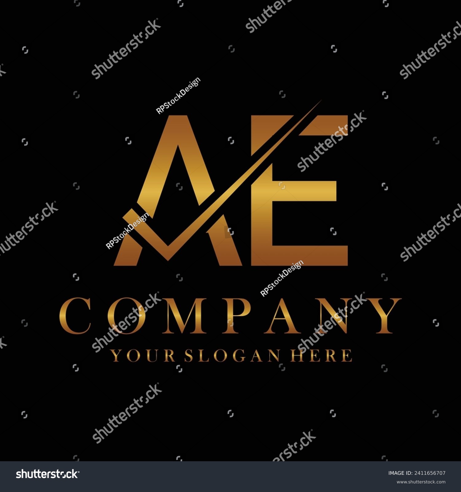 SVG of AE Letter Logo Design Template Vector. Creative initials letter AE logo concept. svg